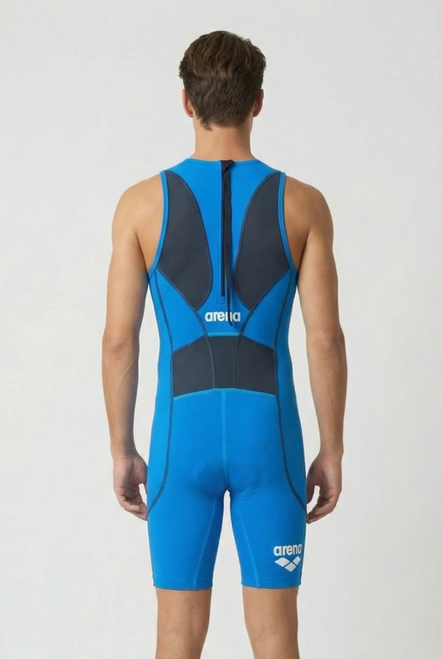 M TRISUIT ST REAR ZIP BRILLIANT BLUE 2