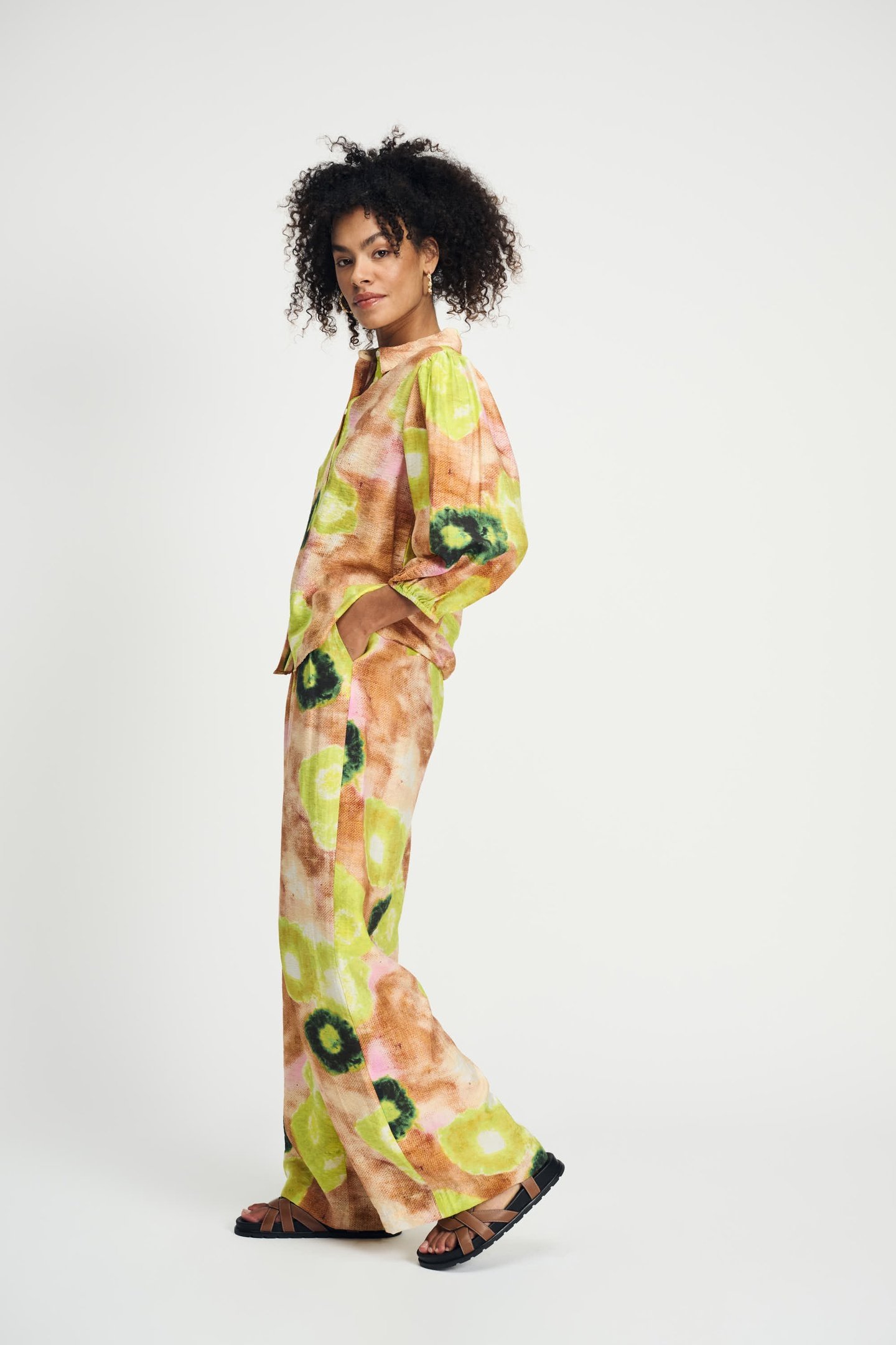 BLOUSE - SUMMER BLISS LIME GREEN 3