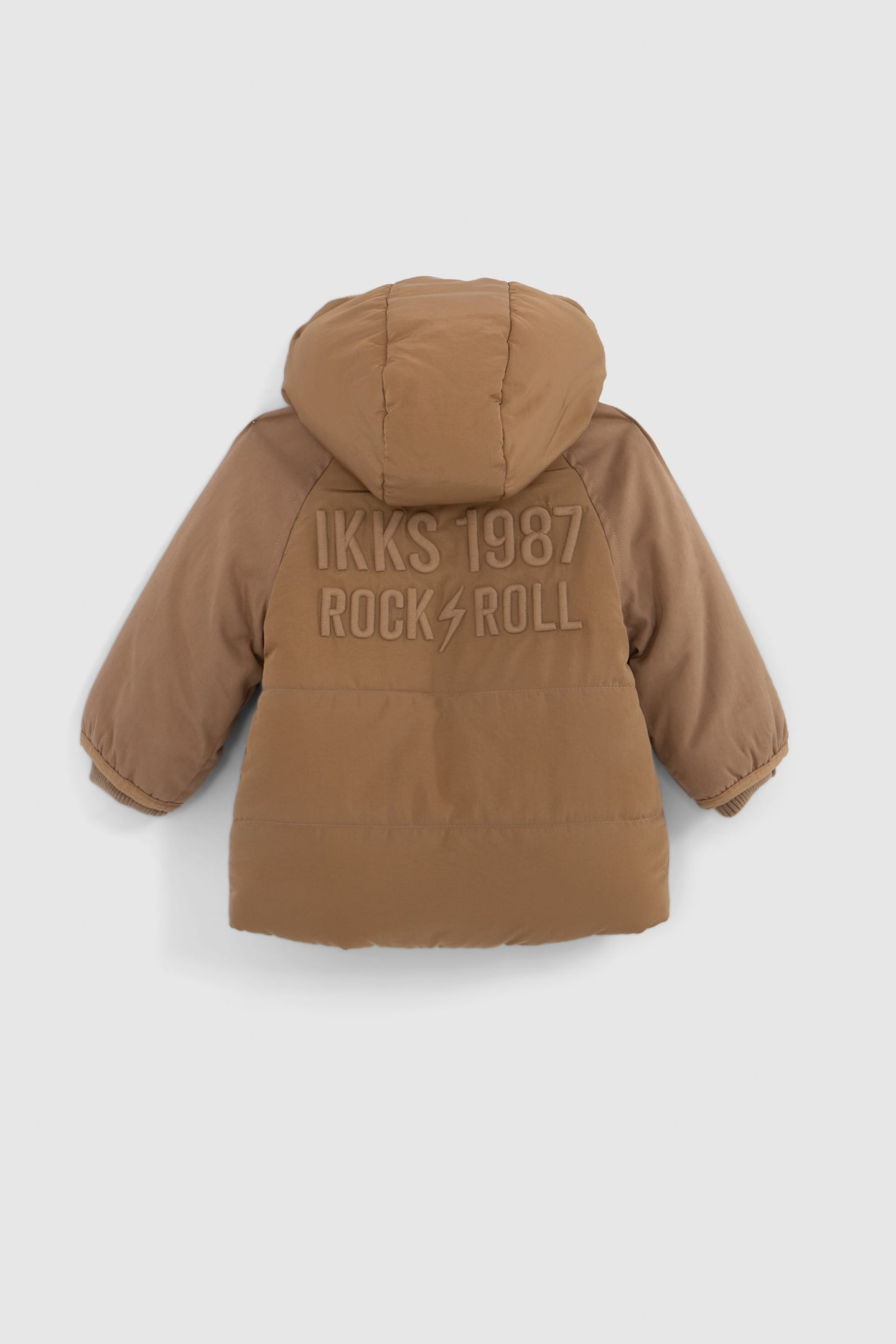 BABY BOY CAMEL TWO-PLY LINED PARKA 2