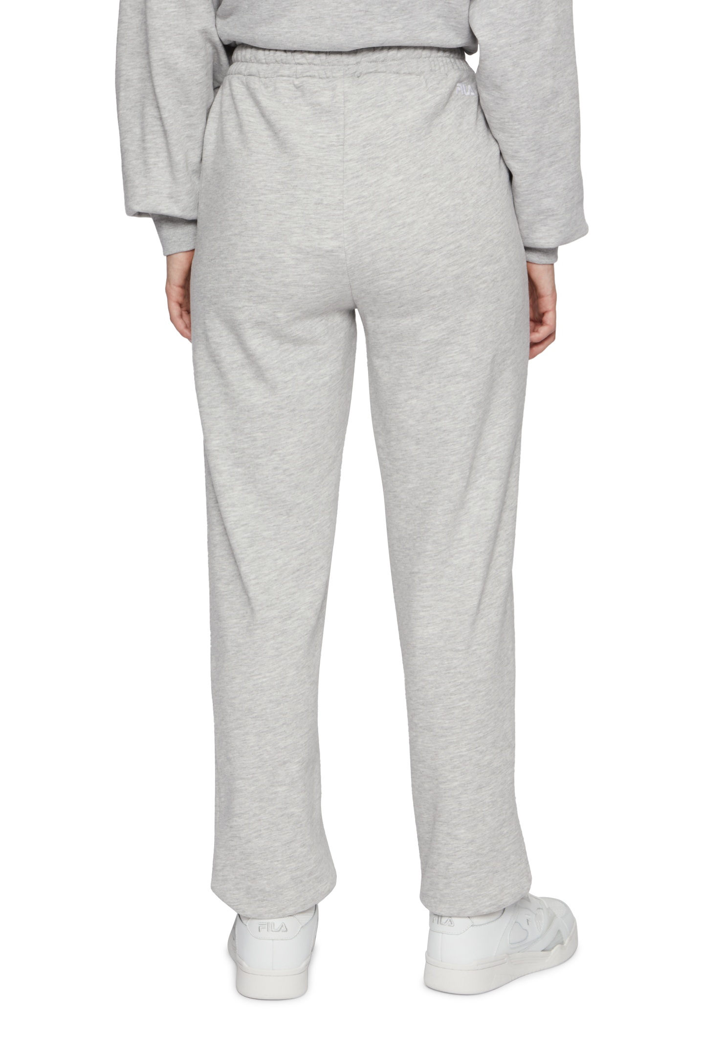 LINTHELLES HIGHWAIST SWEAT PANTS LIGHT GREY MELANGE 2