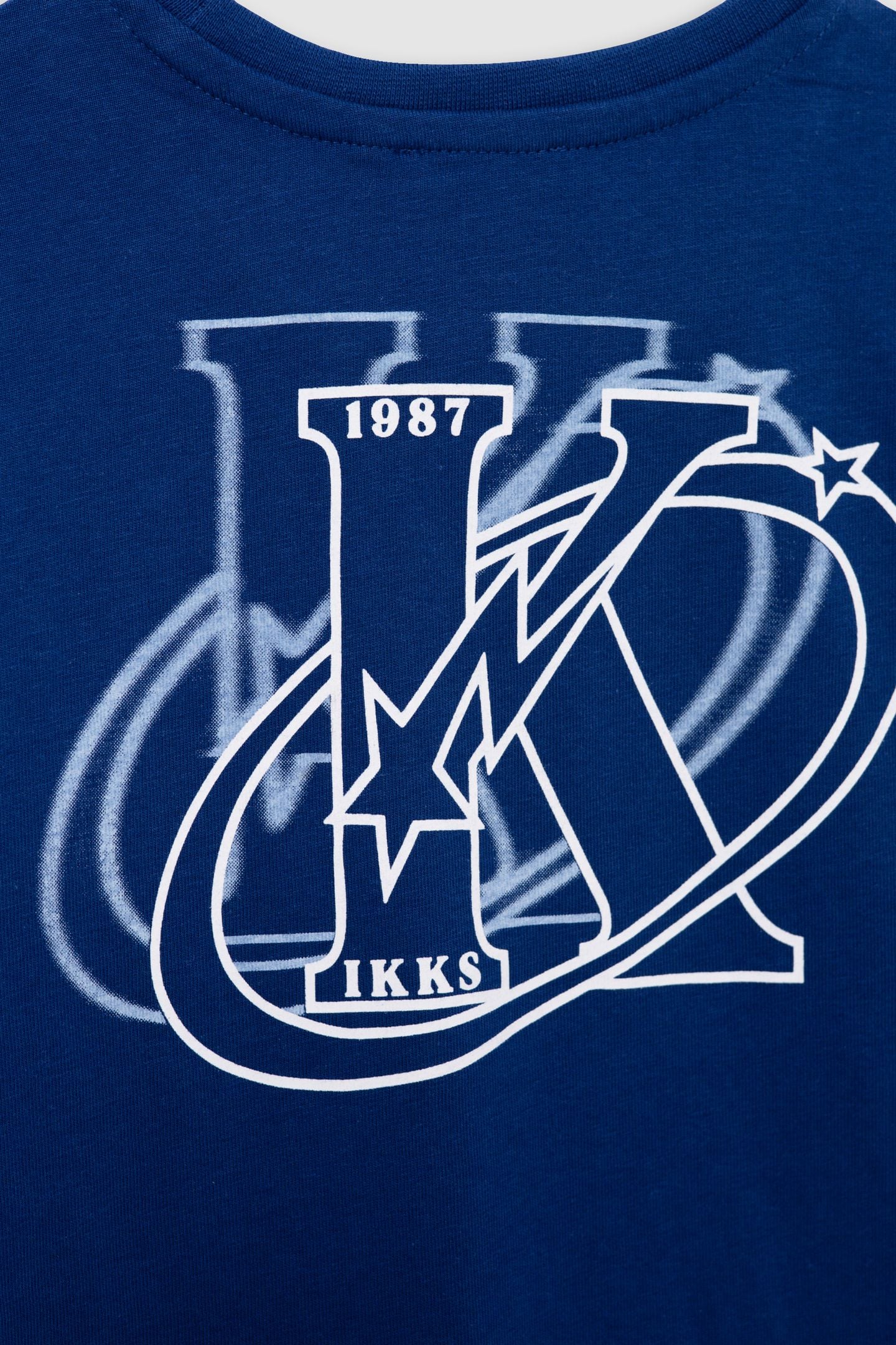 BOY'S BLUE ORGANIC COTTON T-SHIRT, K-COMET LOGO ON BACK 6