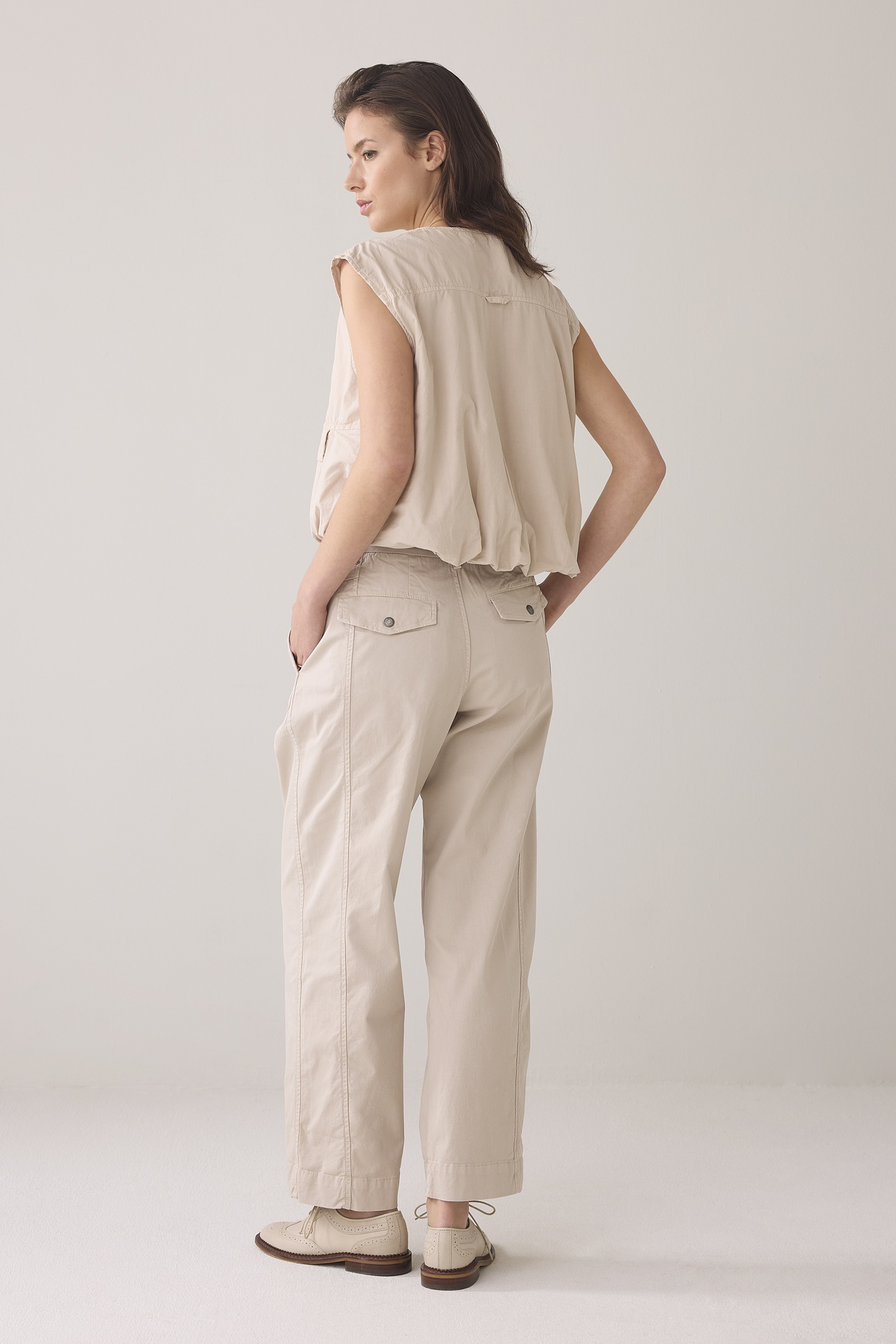 COCOON CHINO PANT LT WT AURORA TWILL PEBBLE BEIGE 2
