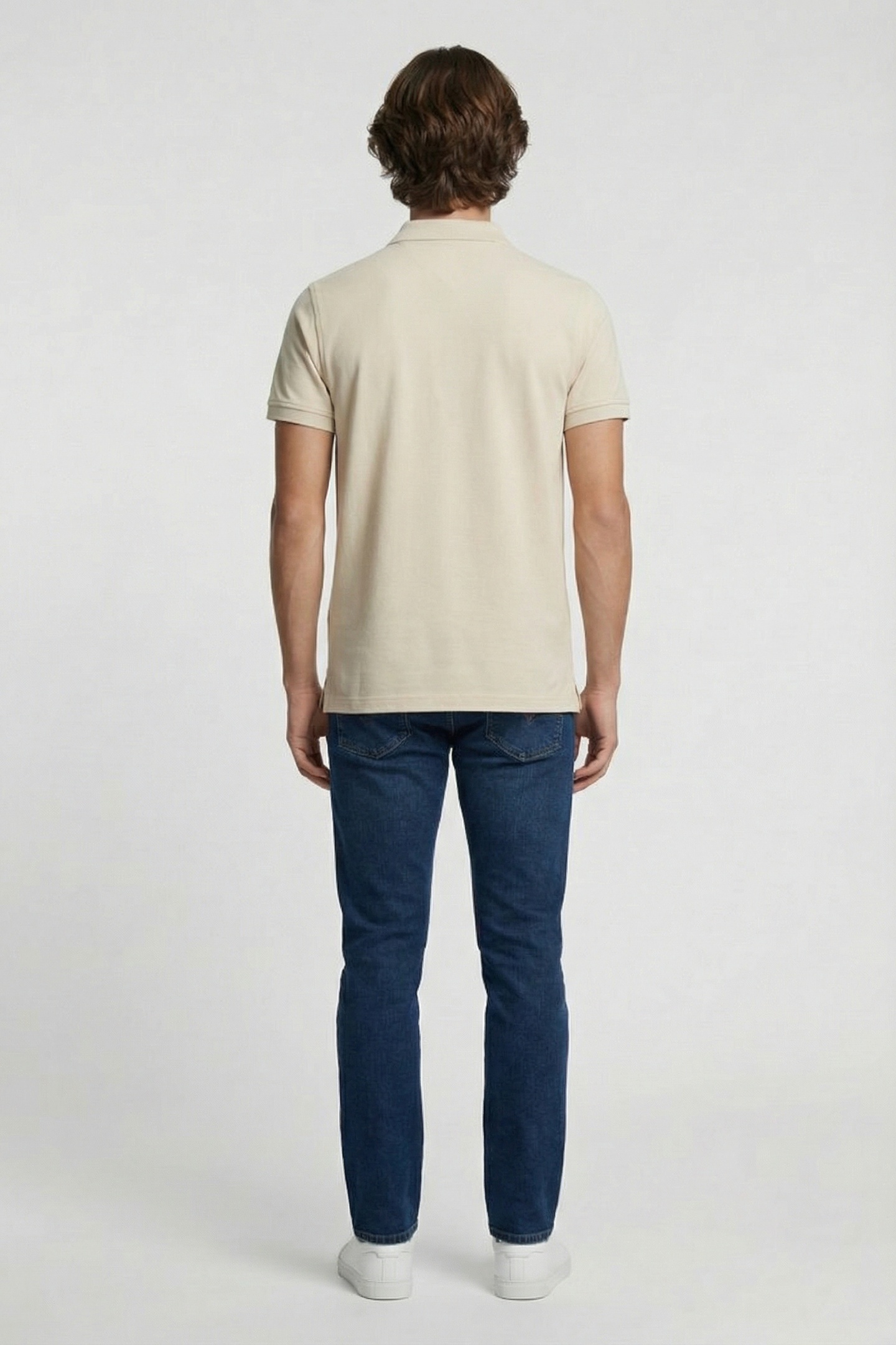 SLIM PLACKET POLO DESERT SAND DUNE 2