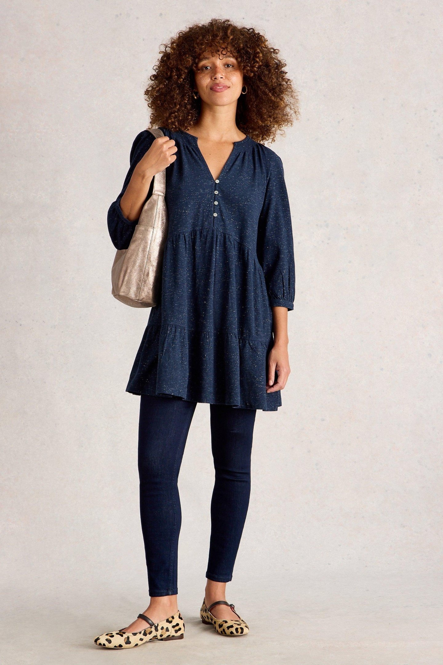 MARLIE SPARKLE TUNIC DARK NAVY 1