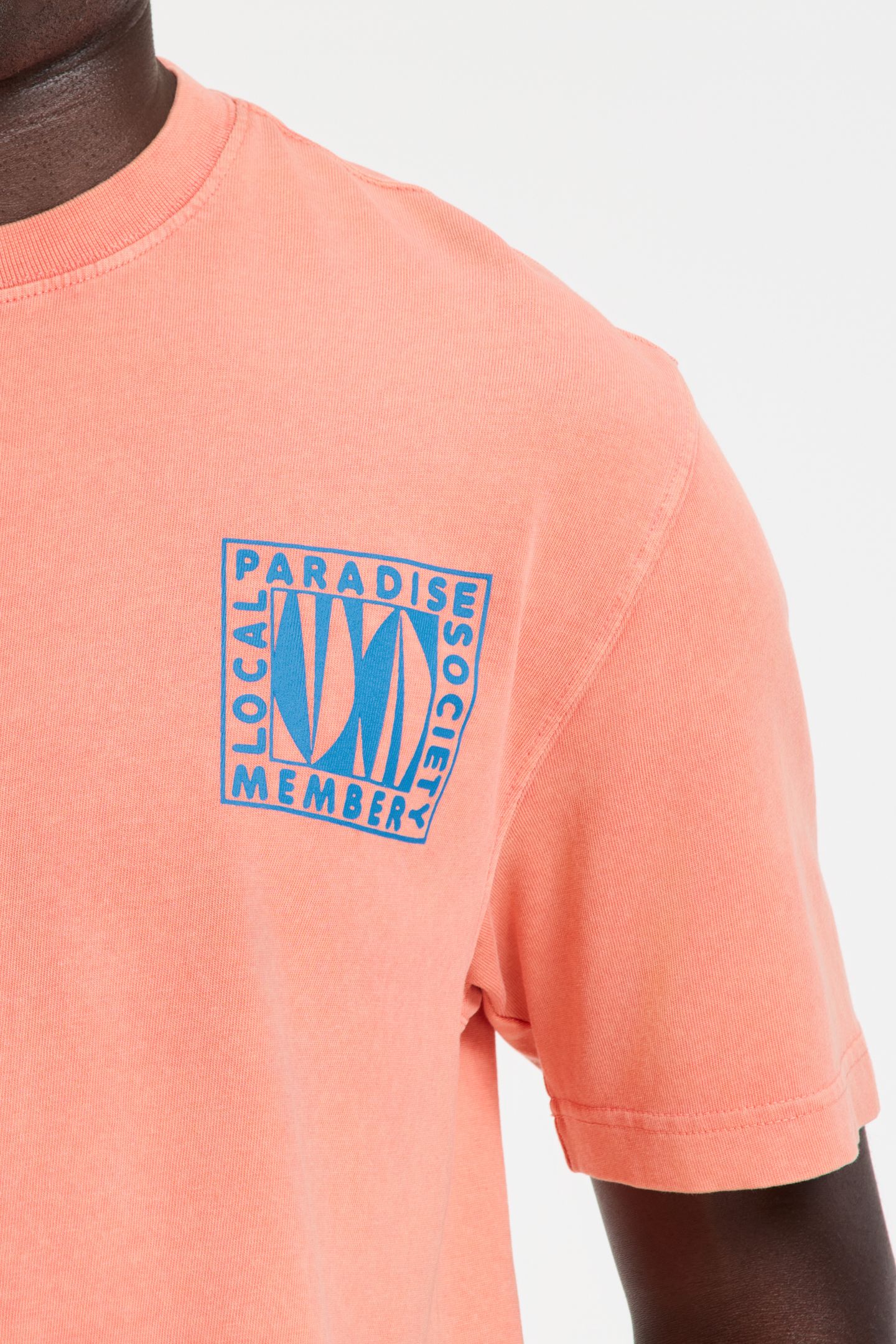 FINN RELAXED T-SHIRT PARADISE BLOCK ORANGE CORAL 8