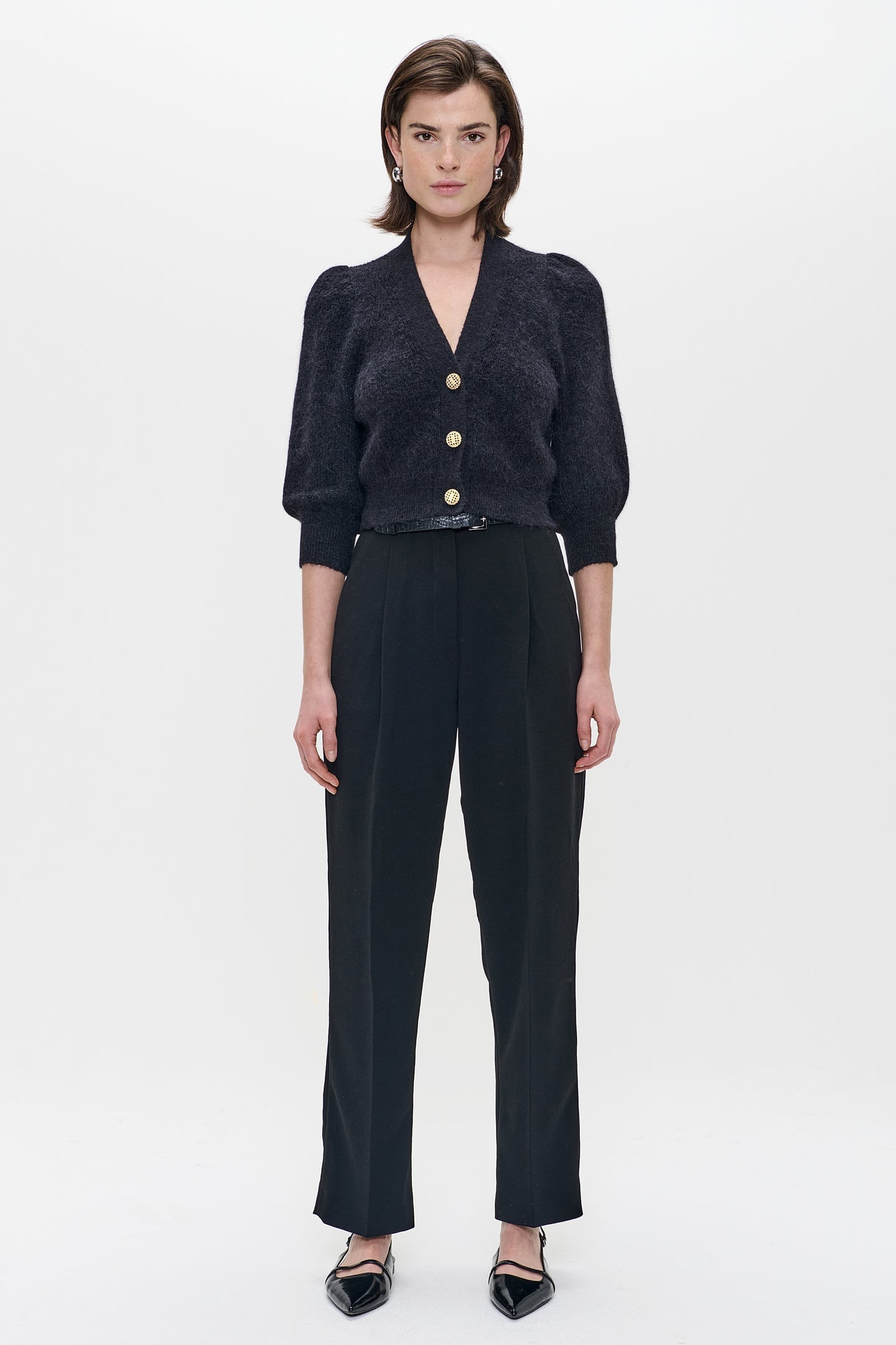 SHORT CARDIGAN BLACK 2