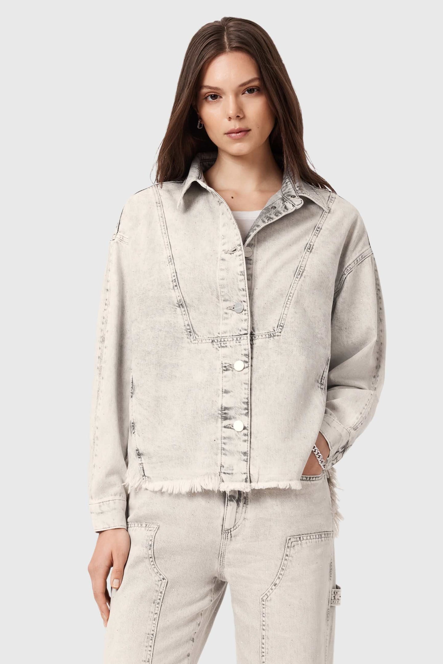 HETTIE XTAL SHACKET SNOW GREY 6