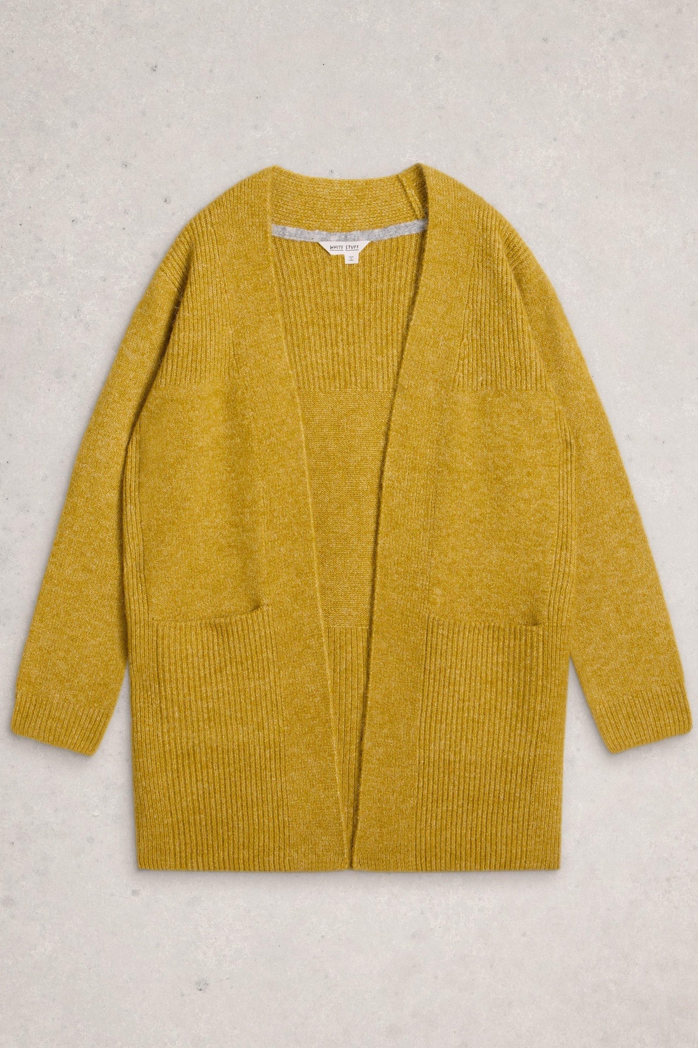 ERIN LONG LINE CARDI MID CHARTREUSE 3
