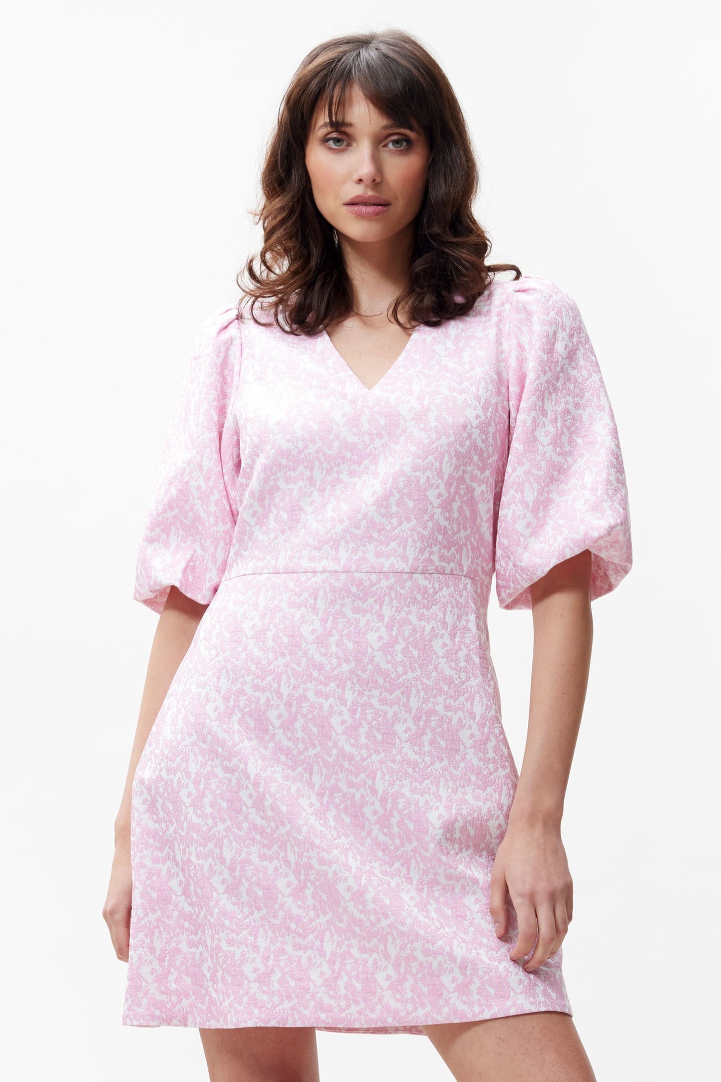 JACQUARD DRESS PINK 2