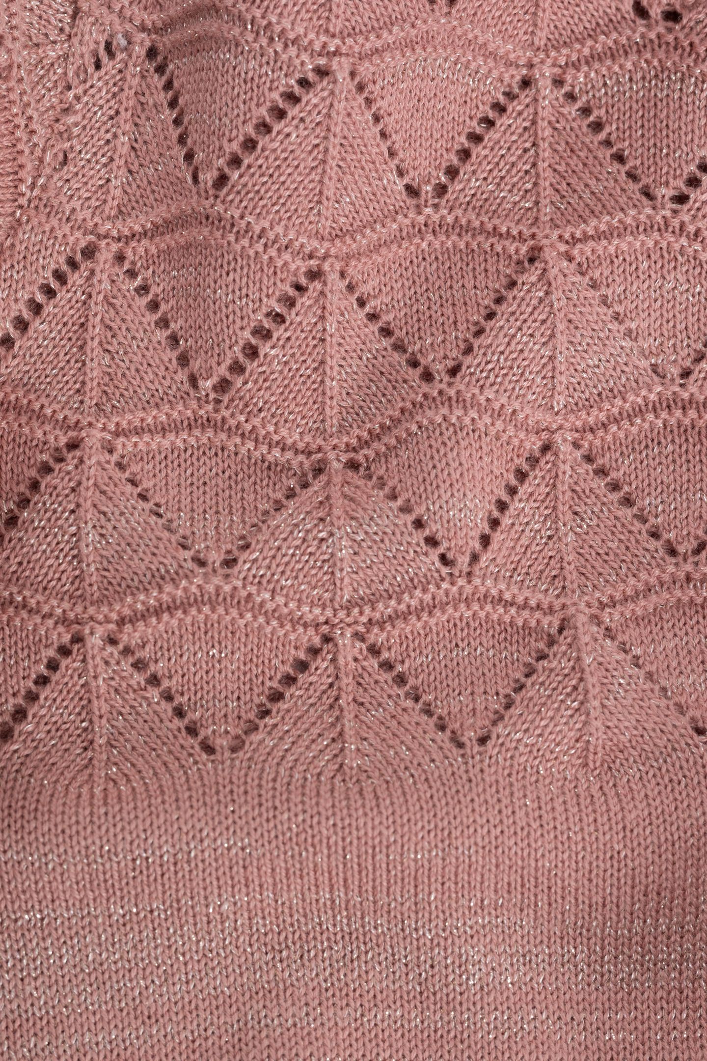 OPENWORK PINK LUREX CARDIGAN 7