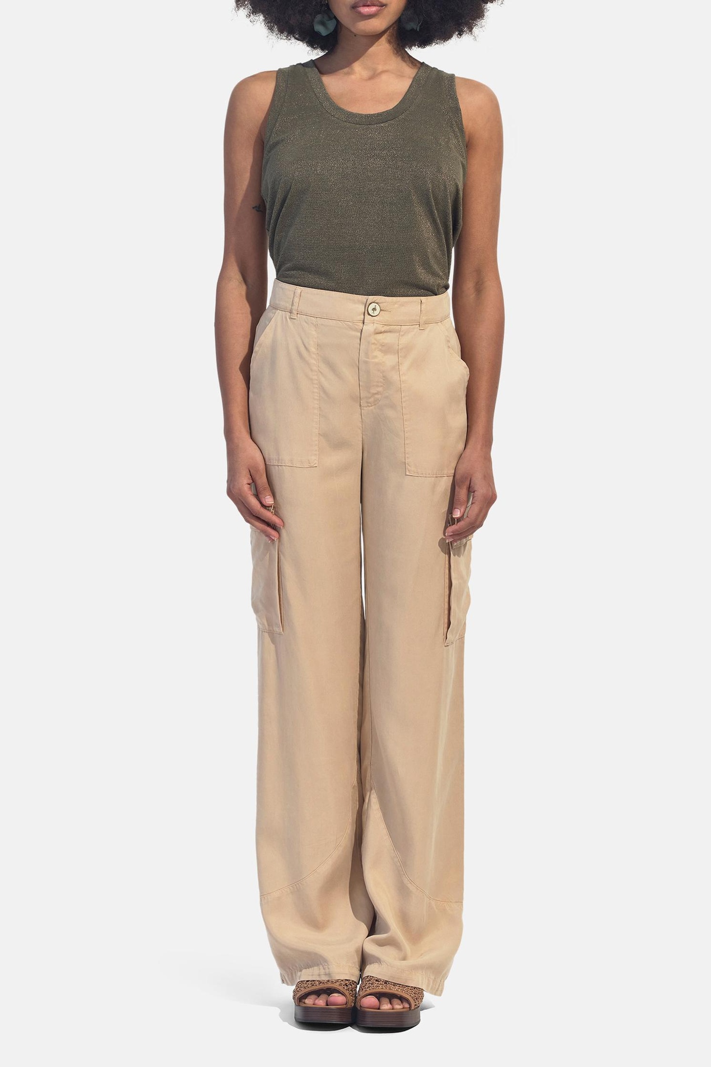 PARA - BATTLE PANTS BEIGE 7/8 2