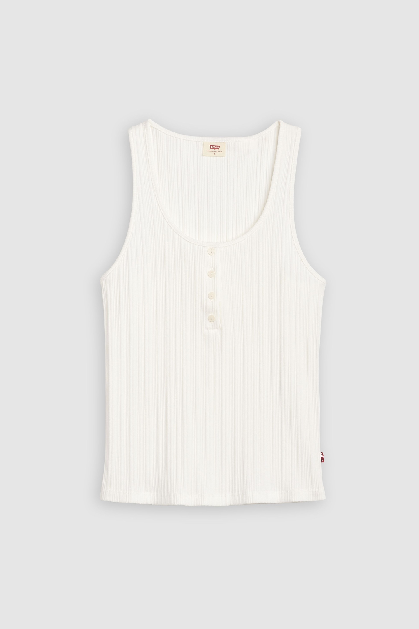 VACATIONER RIBBED TANK TOP WHITE 6