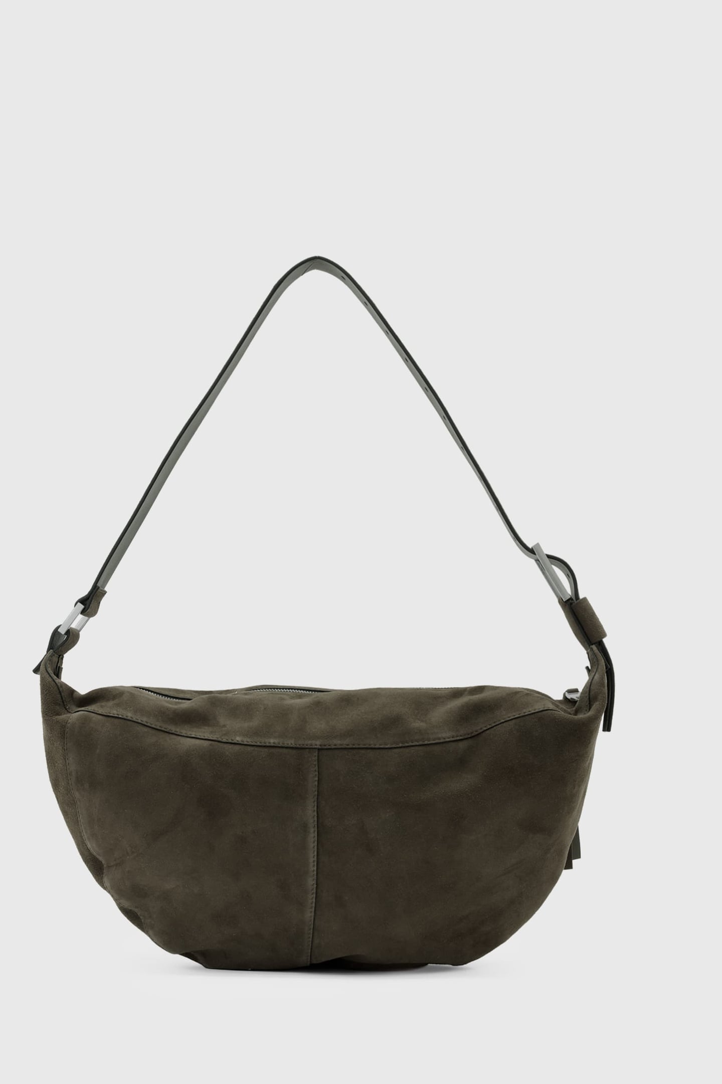 LUNA SUEDE SHLDR BAG OLIVE GREEN 2