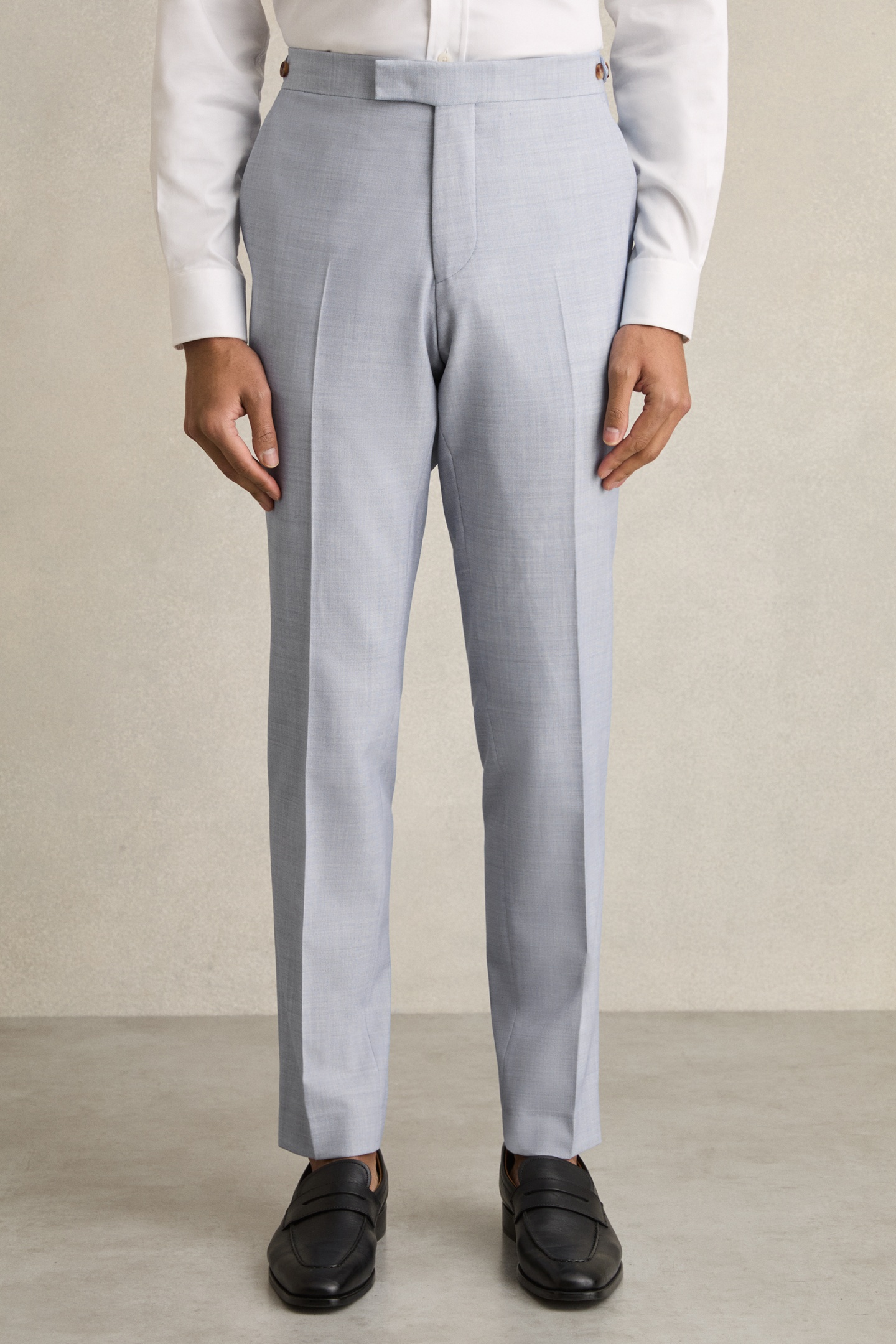 TEXTURED MIXER TROUSER SOFT BLUE 2