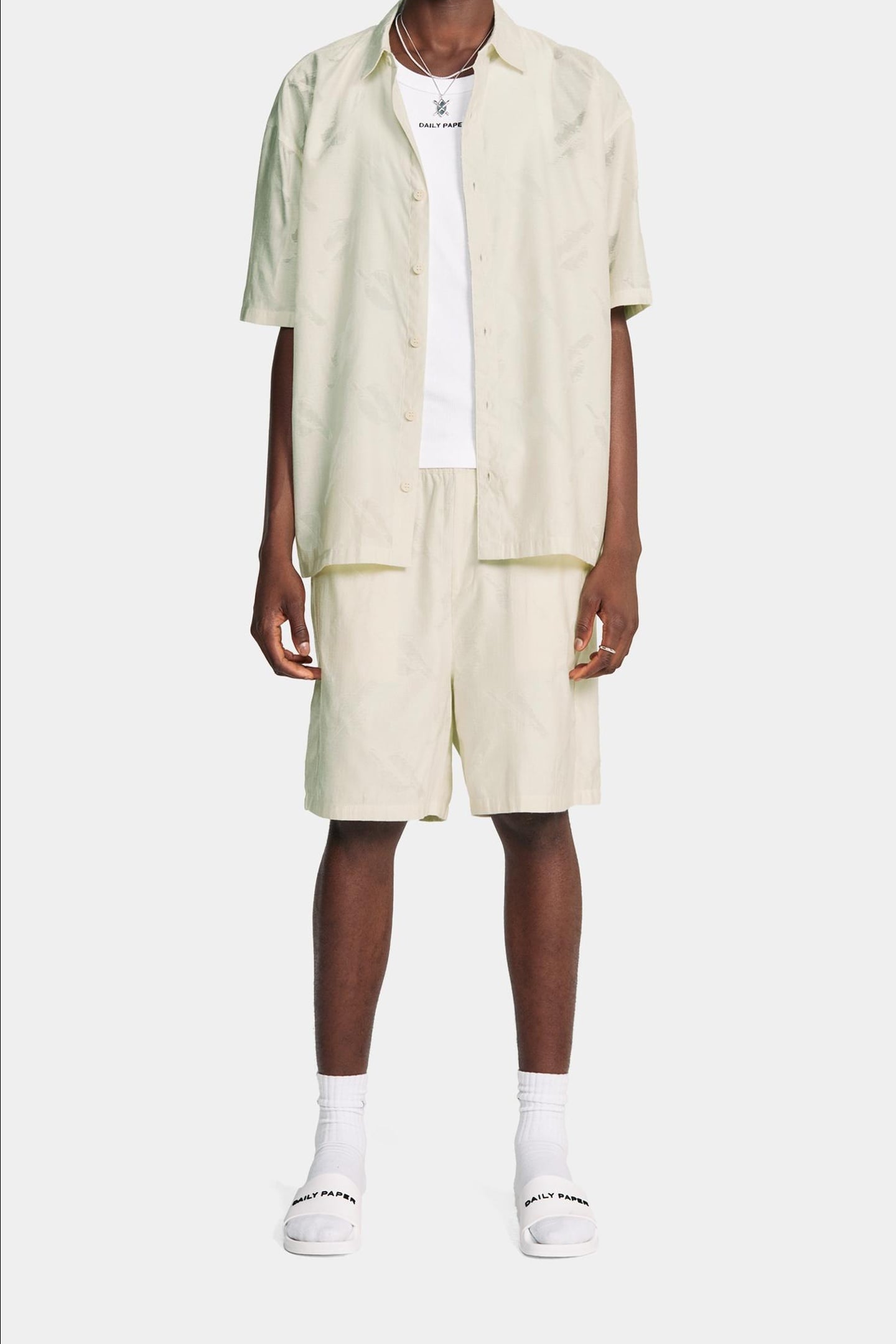 SALIM SHORTS FROST WHITE 1