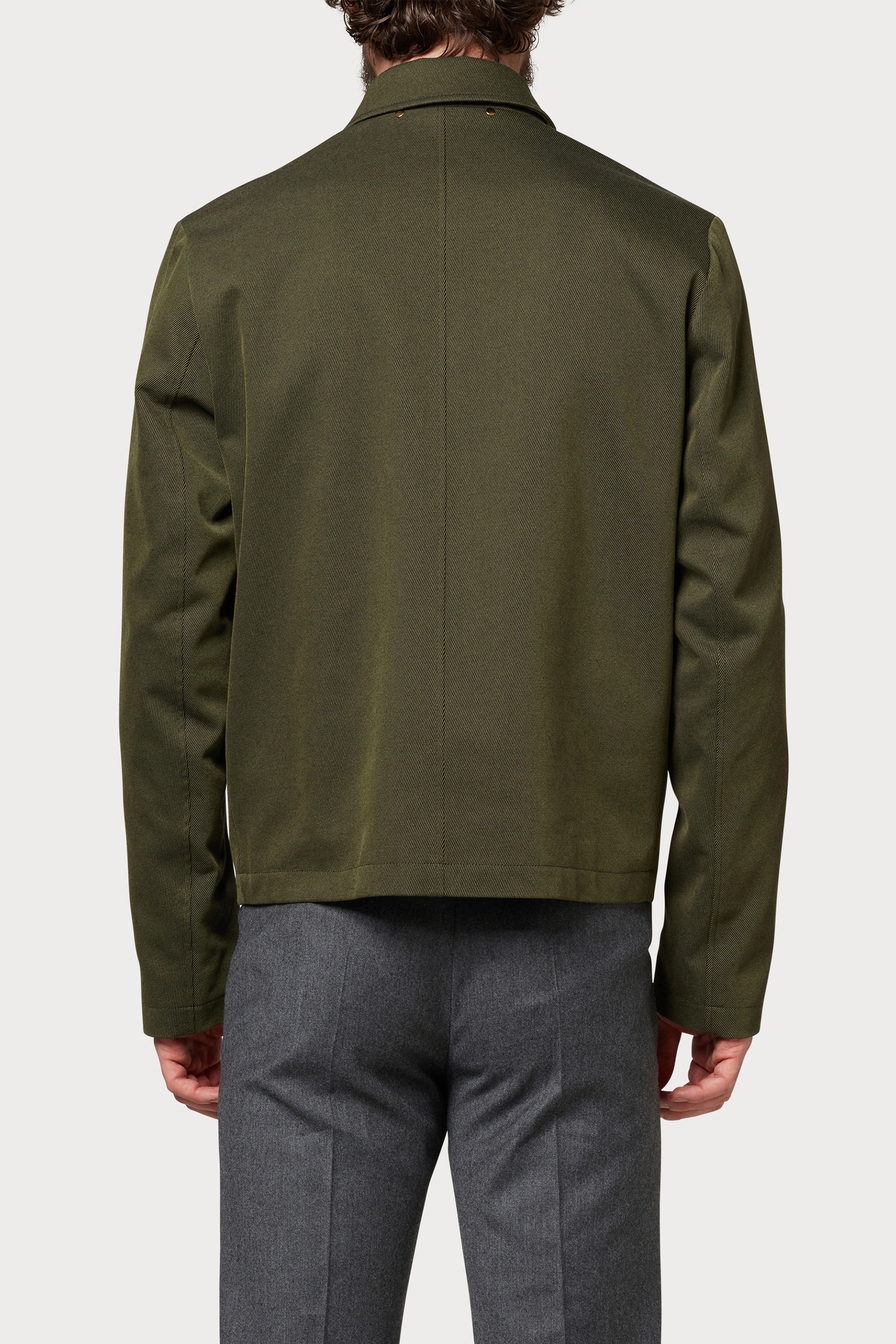 REGULAR FIT JACKET MILITARY GREEN 5