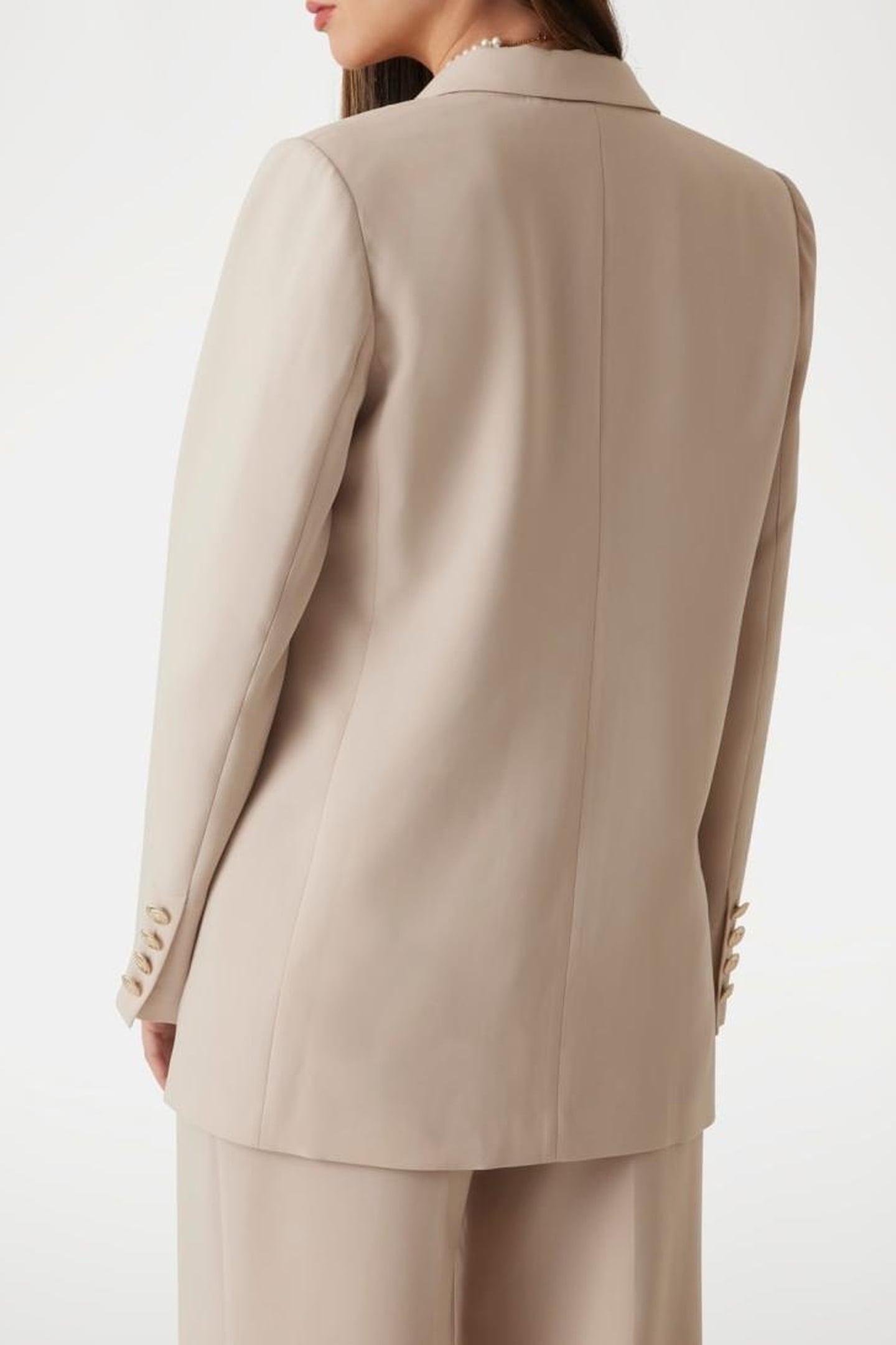 MARCIANO BY GUESS BECKY STRAIGHT BLAZER FAWN TAUPE 3