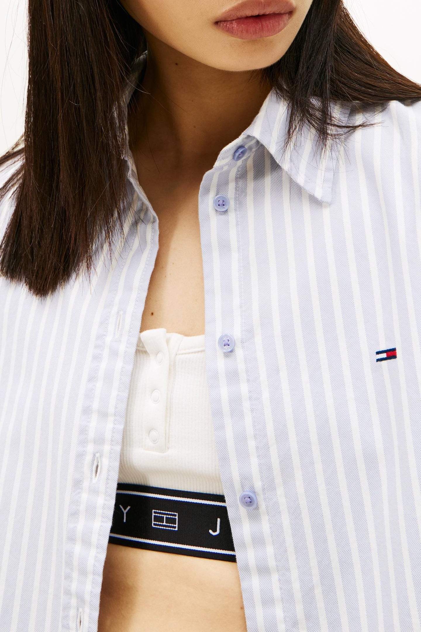 REGULAR OXFORD SHIRT PERIWINKLE DUSK/STRIPE 4