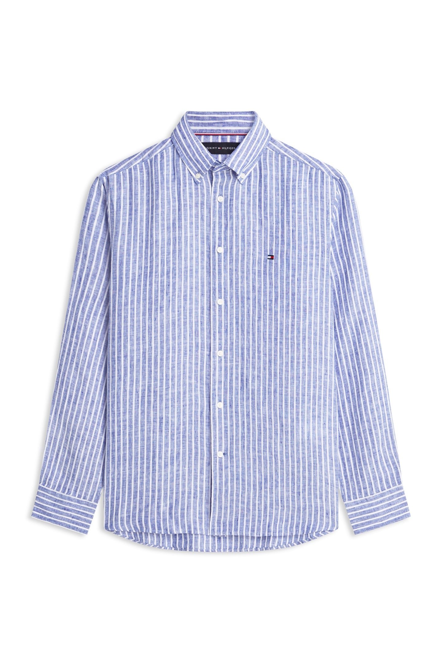 REGULAR FIT LINEN SHIRT WEDGE BLUE/STRIPE 5