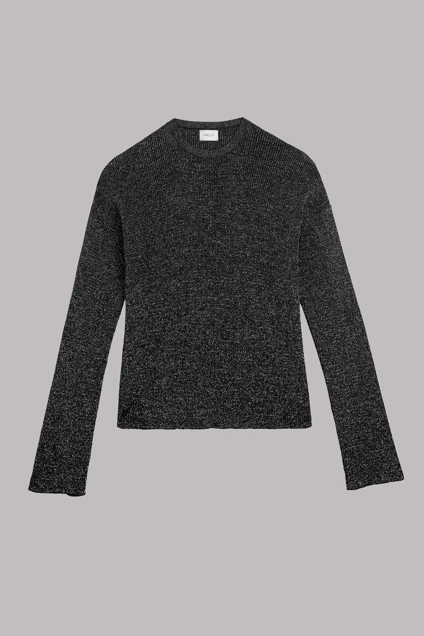 THE SILVER SPARKLY LOOSE KNITTED SWEATER 2