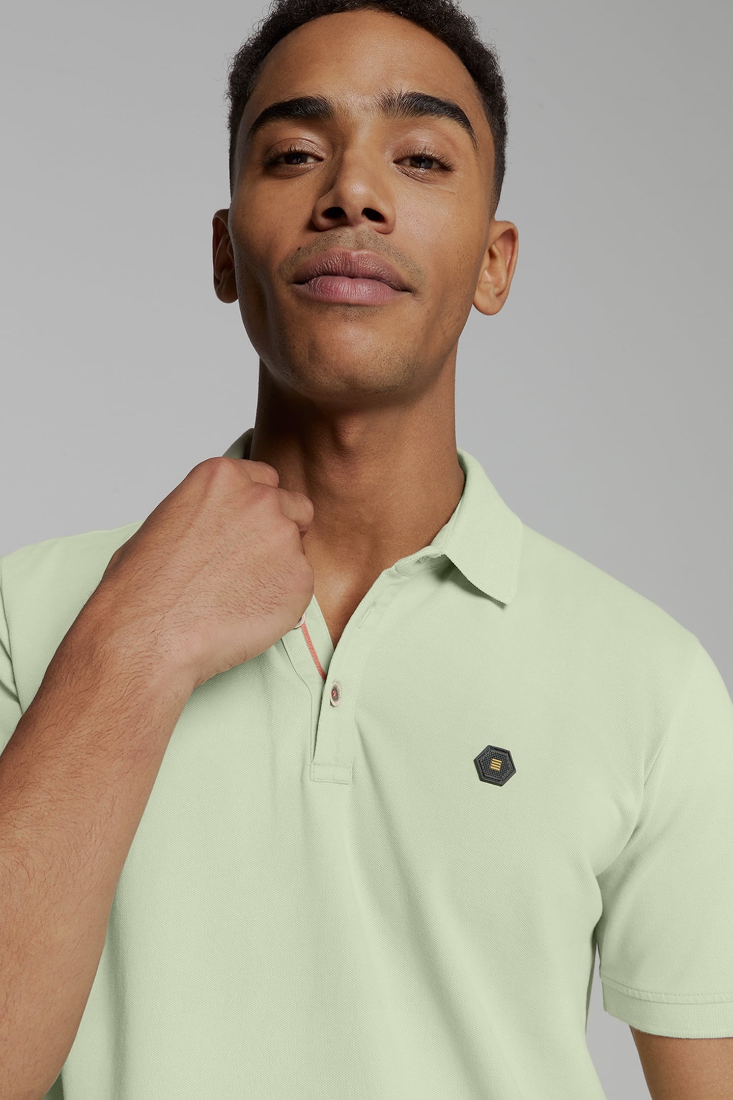 POLO PIQUE GARMENT DYED MINT 4