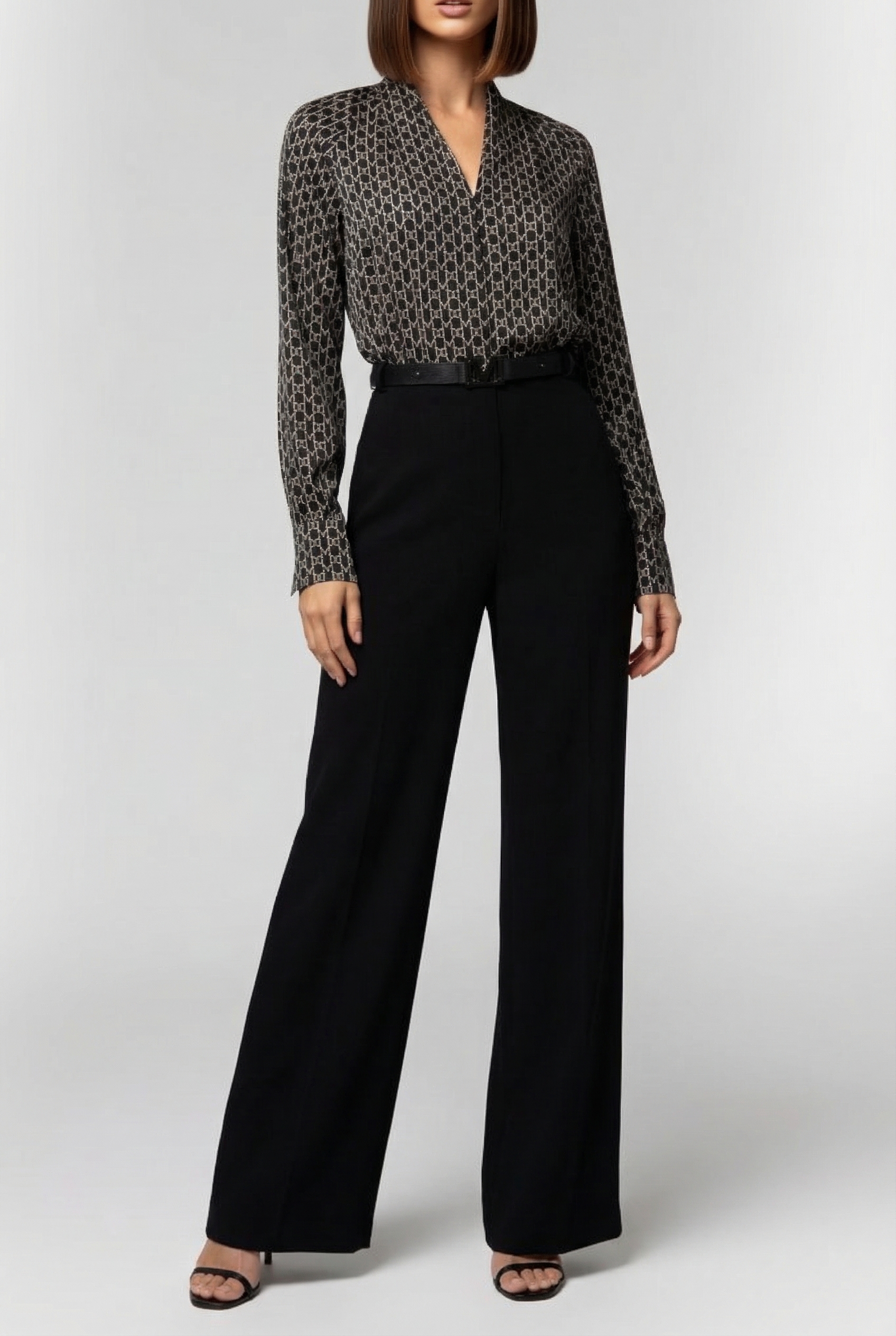 MARCIANO BY GUESS EDITH MIX FABRIC JUM NEW MONOGRAM BLACK B 1