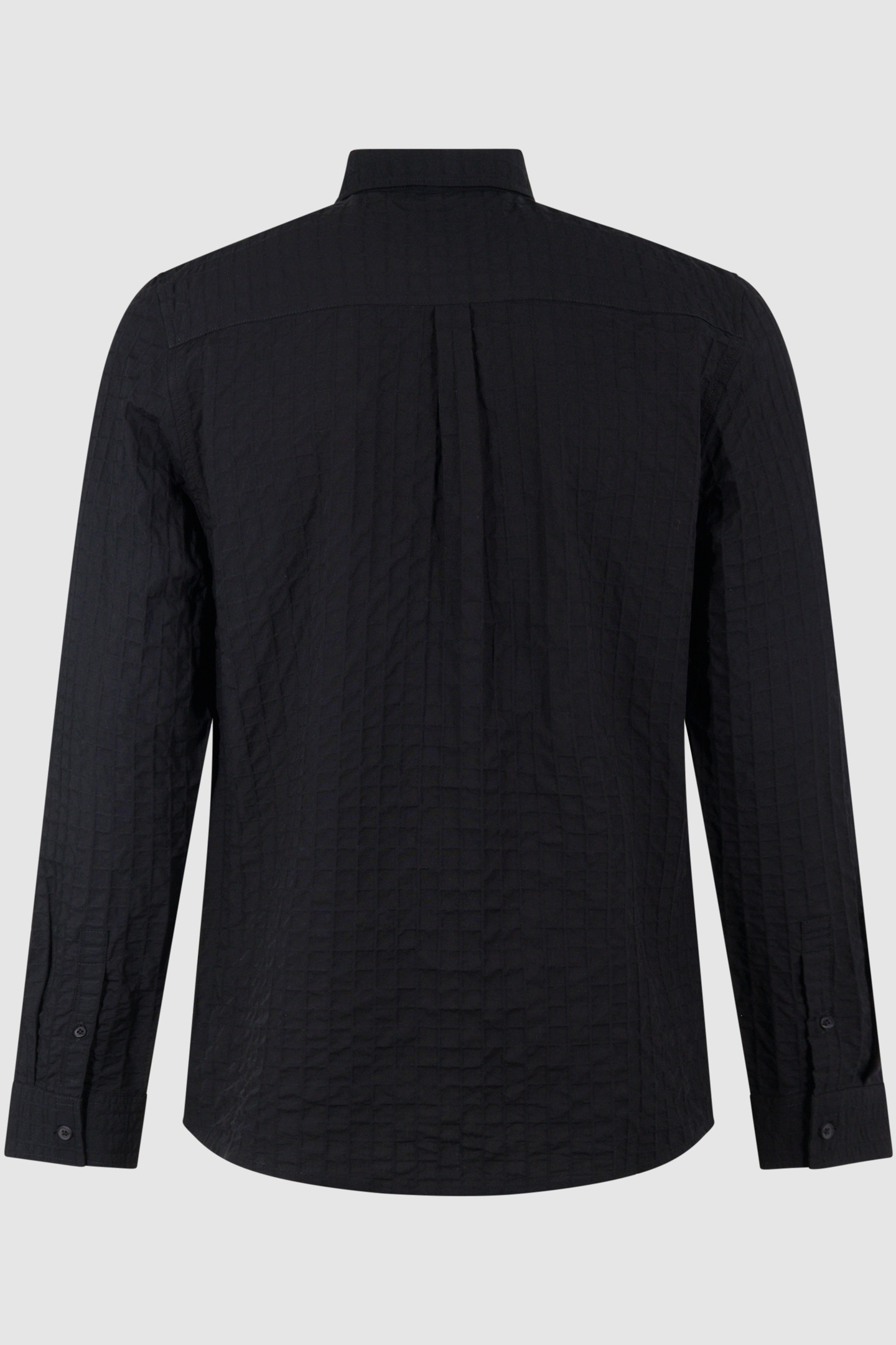 MA-SBWOVEN CUBE SHIRT BLACK 4