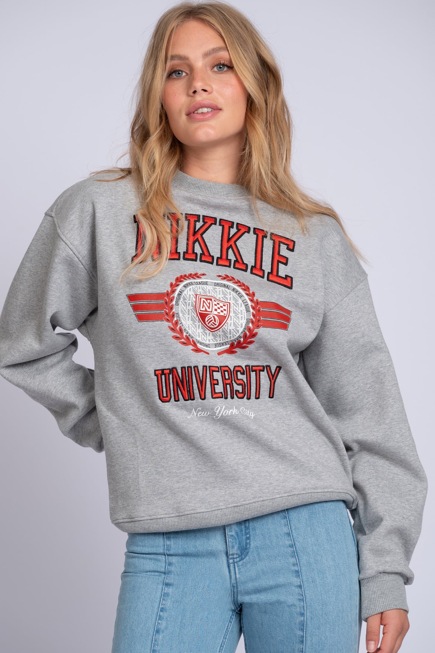 UNIVERSITY SWEATER GREY MELANGE 1
