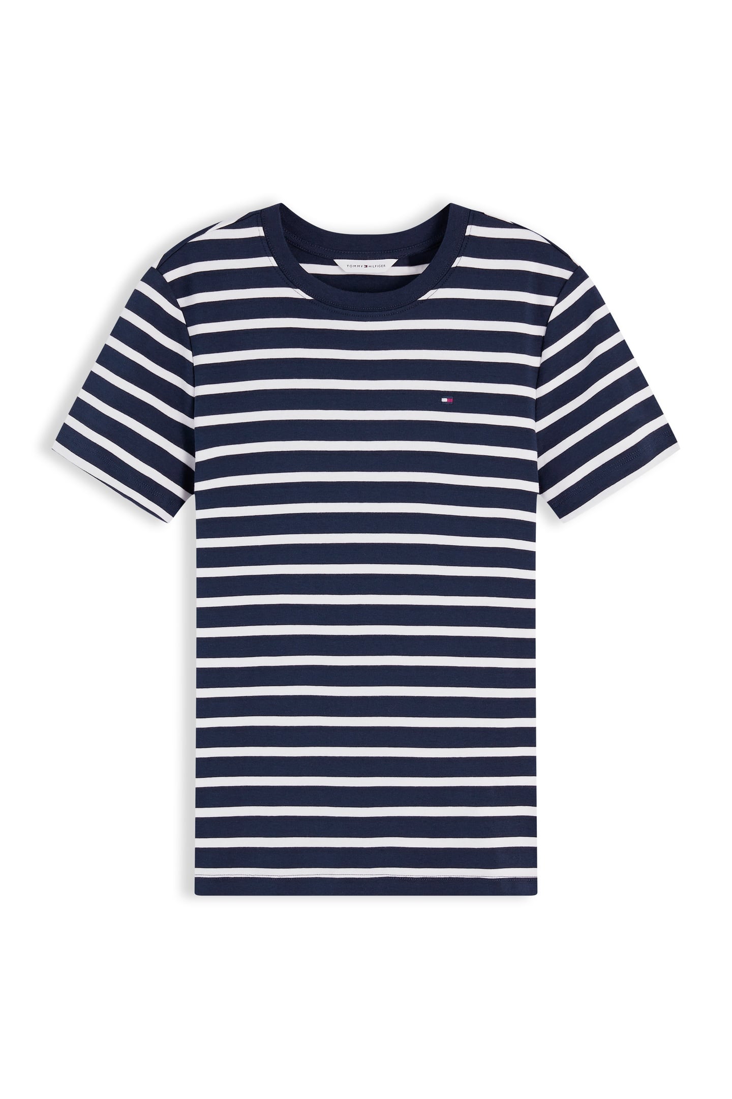 SLIM CODY C-NECK SS BRETON STRIPE DARK NIGHT/ECRU 5