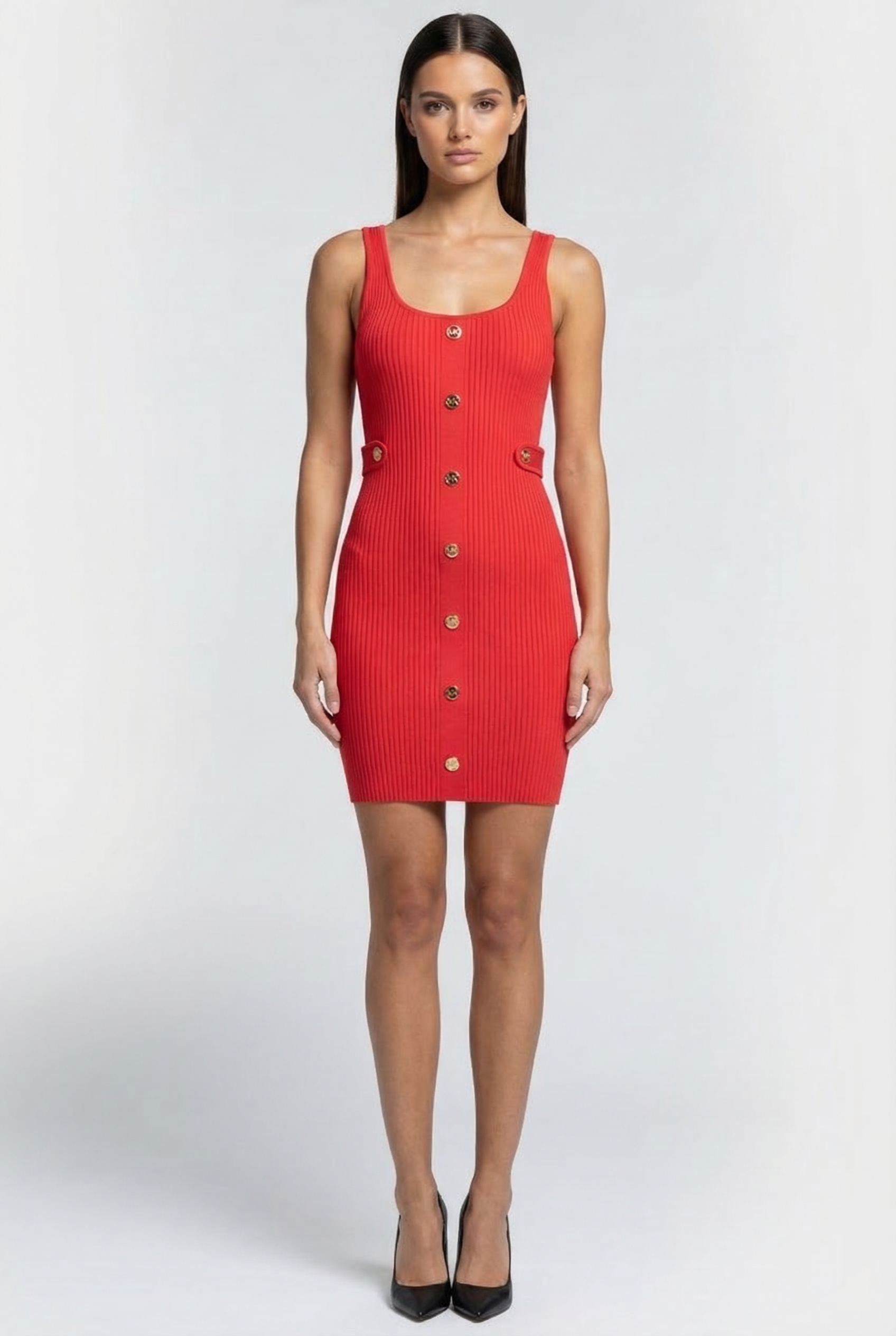 SNAP MINI SCOOP NK DRESS SEA CORAL 1