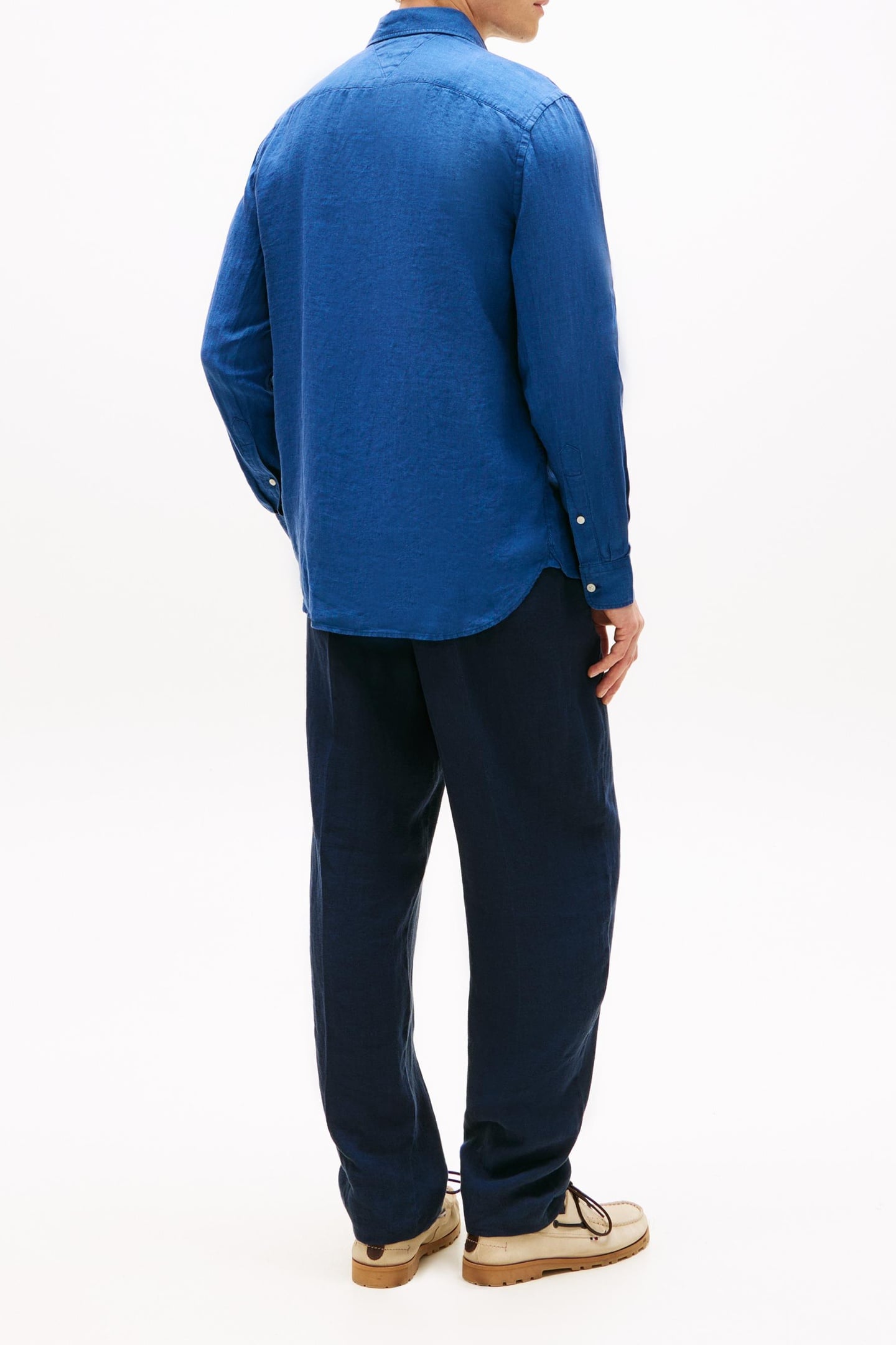 PIGMENT DYED LINEN SHIRT BLUE JEAN 2