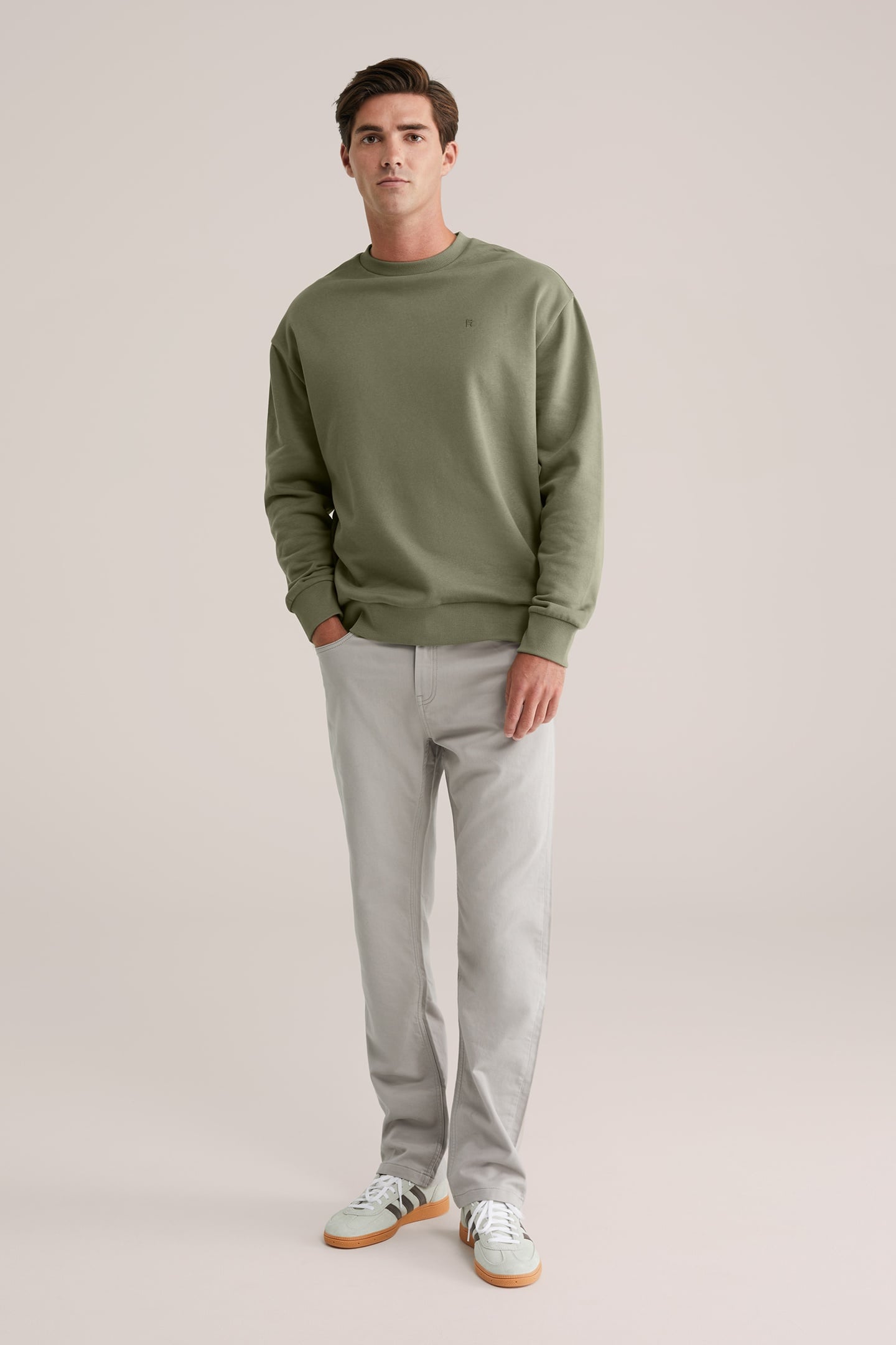 5-POCKET MID WAIST LIGHT GREY 3