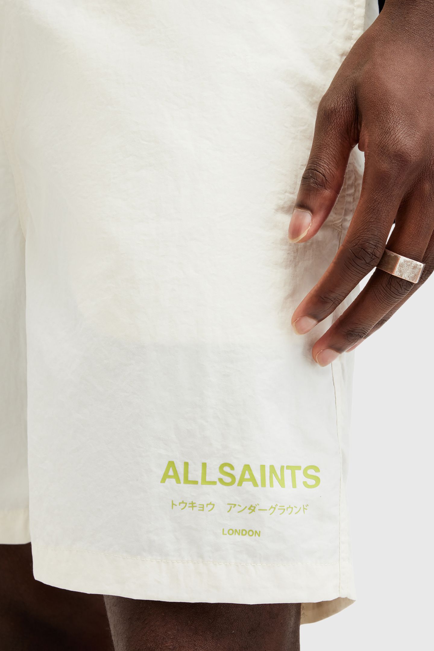 UNDERGROUND SWIMSHRT CHLK WHT/GREEN 7