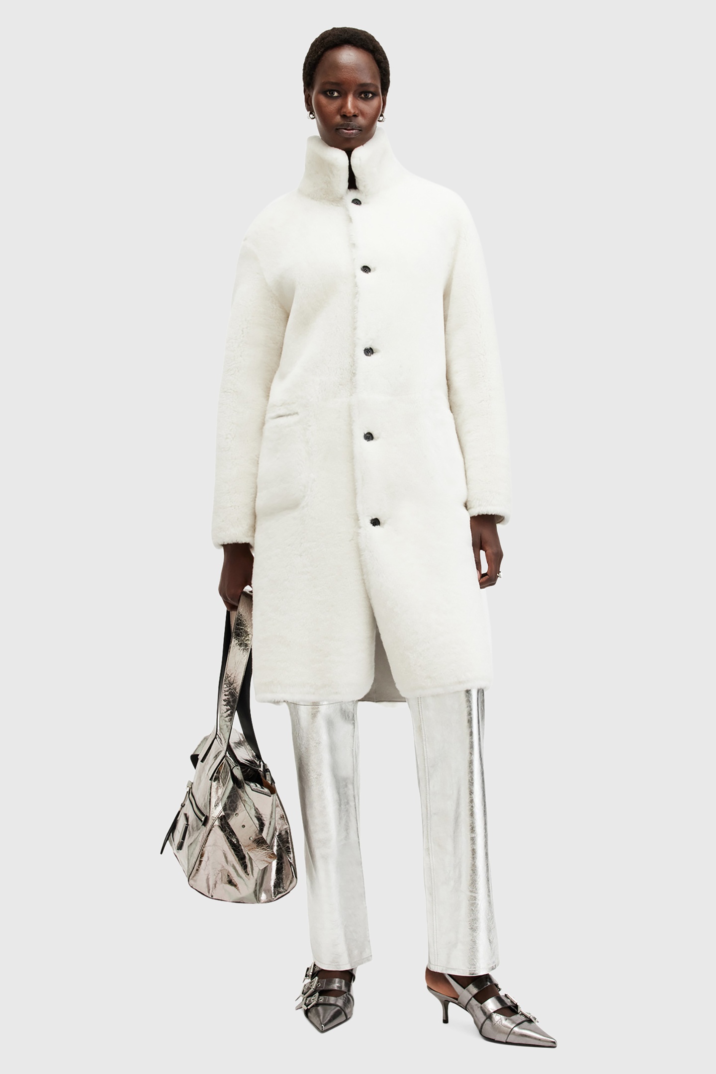 SERRA SHEARLING COAT SNOW WHITE 2