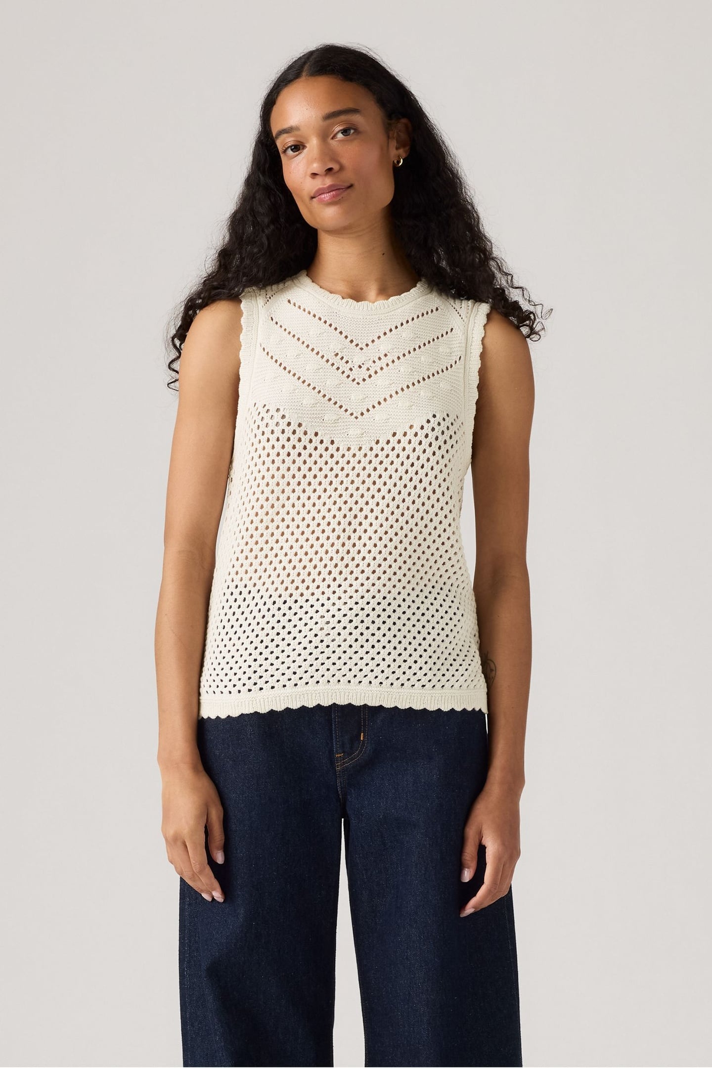 ADRIENNE CROCHET TANK TOP WHITE 2