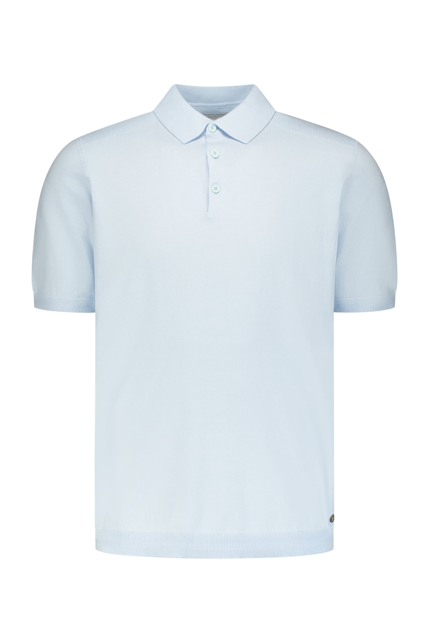 PULLOVER SHORT SLEEVE POLO BUTTON SKY 1