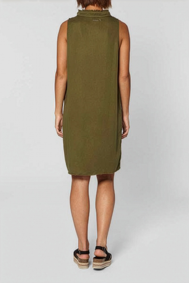 GIRLS DEMI DRESS DARK OLIVE 2