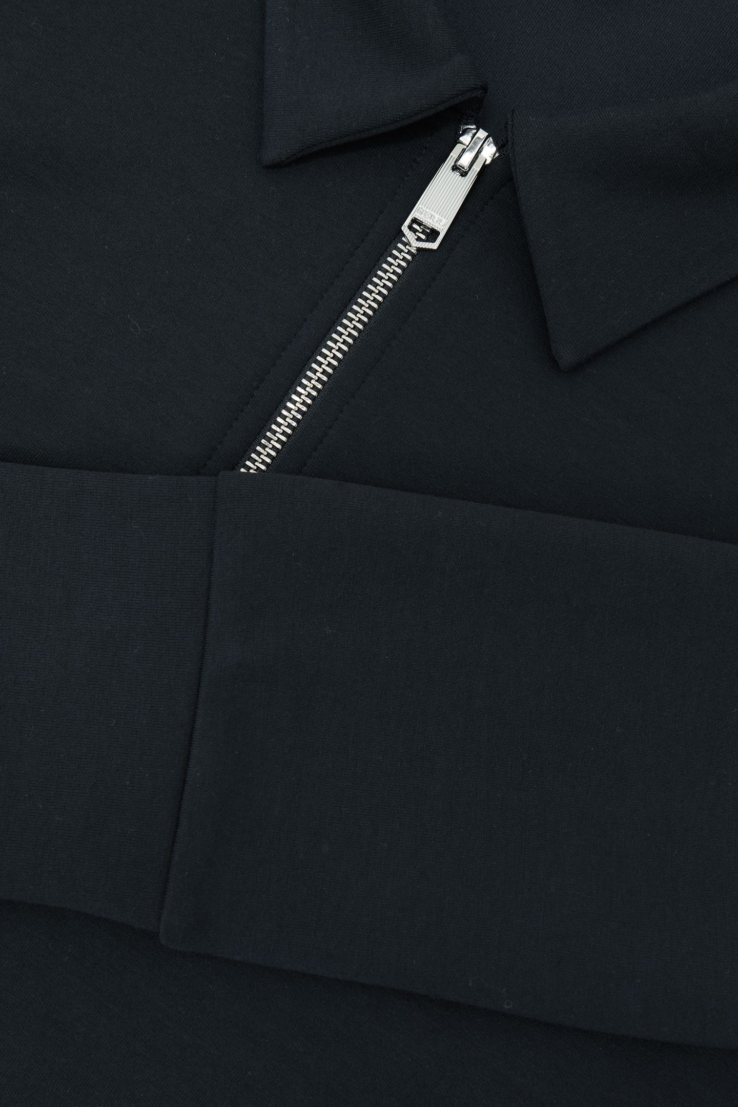 LS INTERLOCK HALF ZIP POLO NAVY BLUE 5