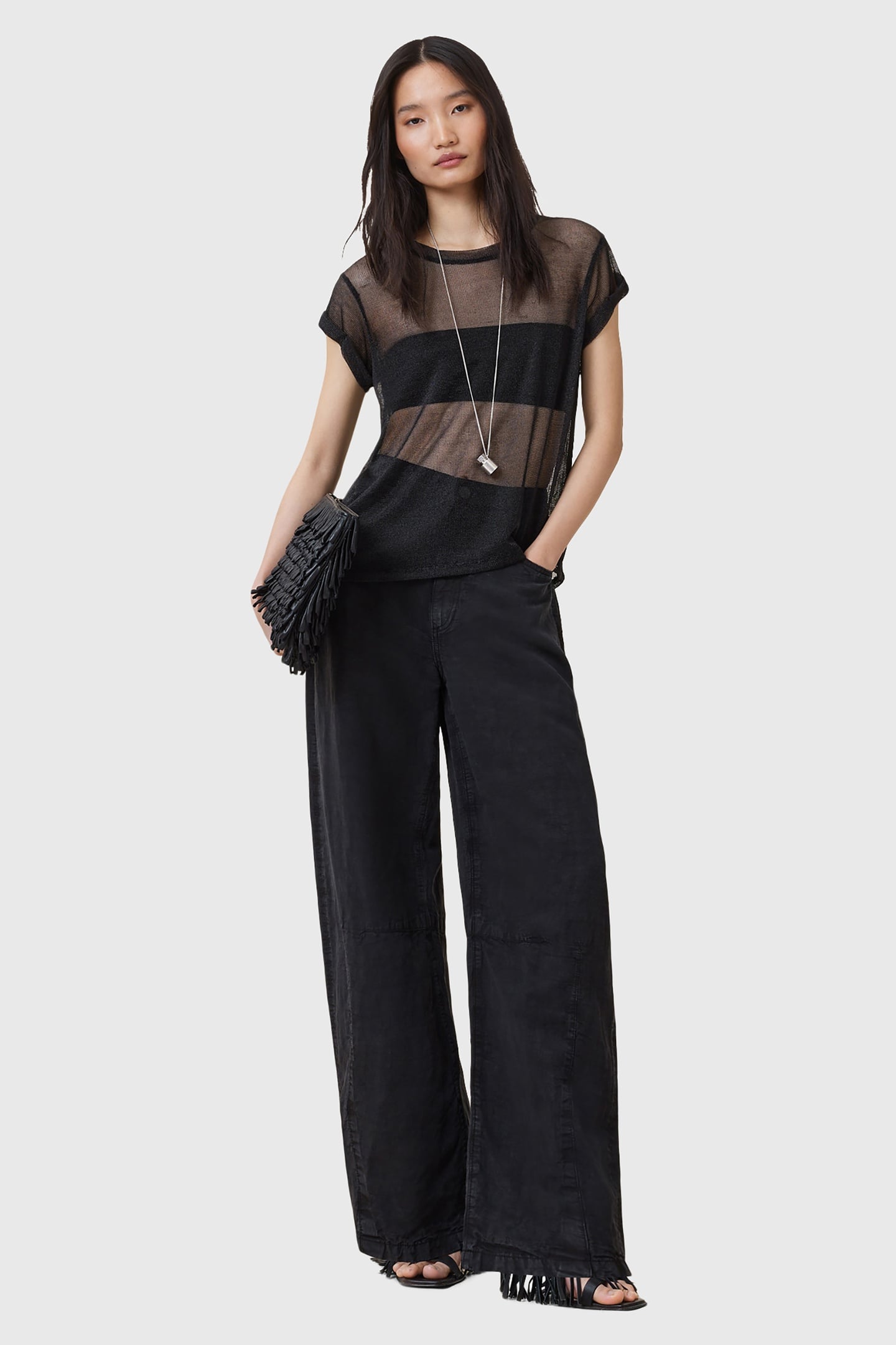 THEA SPARKLE TOP BLACK 5