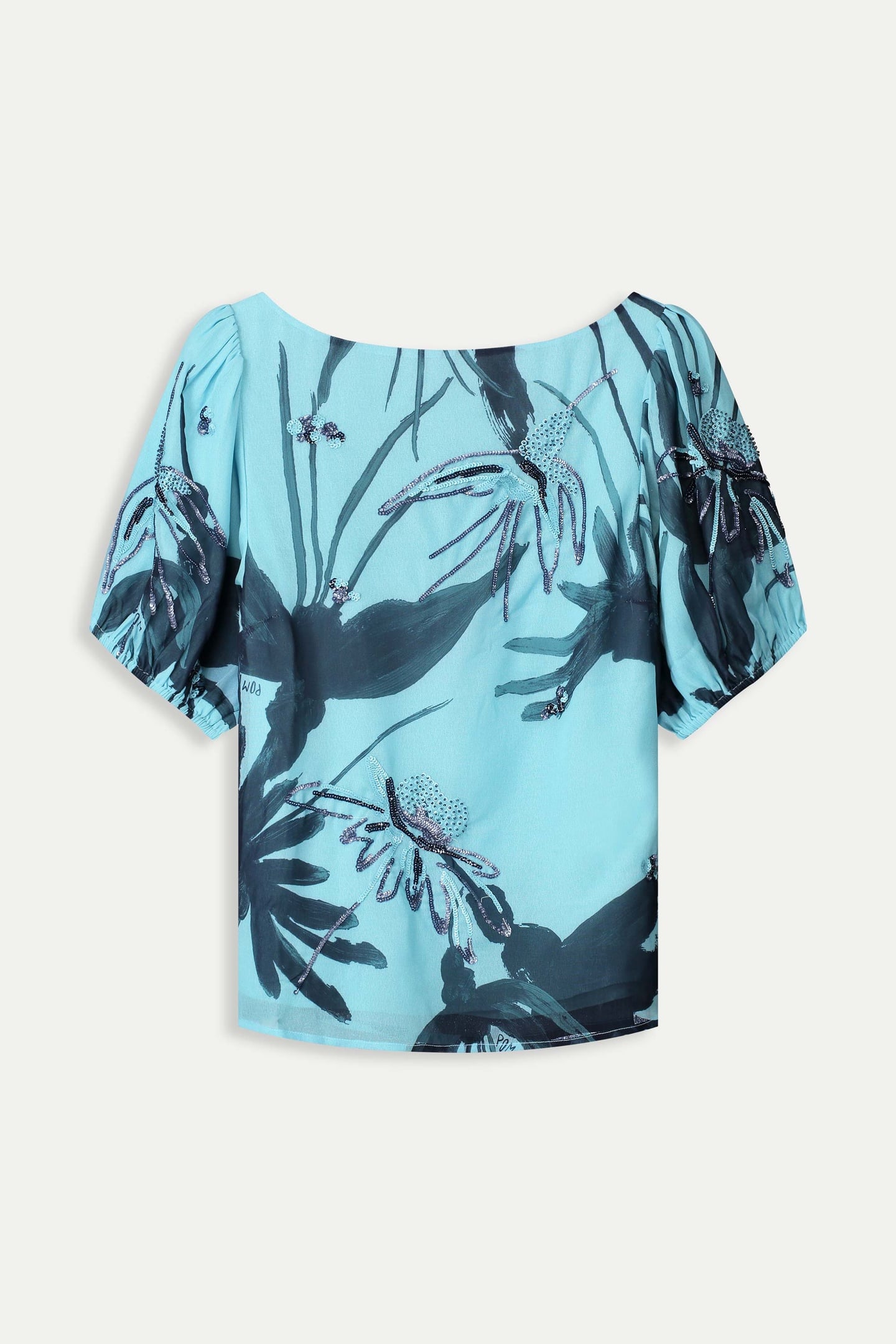 TOP - ARTISAN BLUE SEQUINS 5