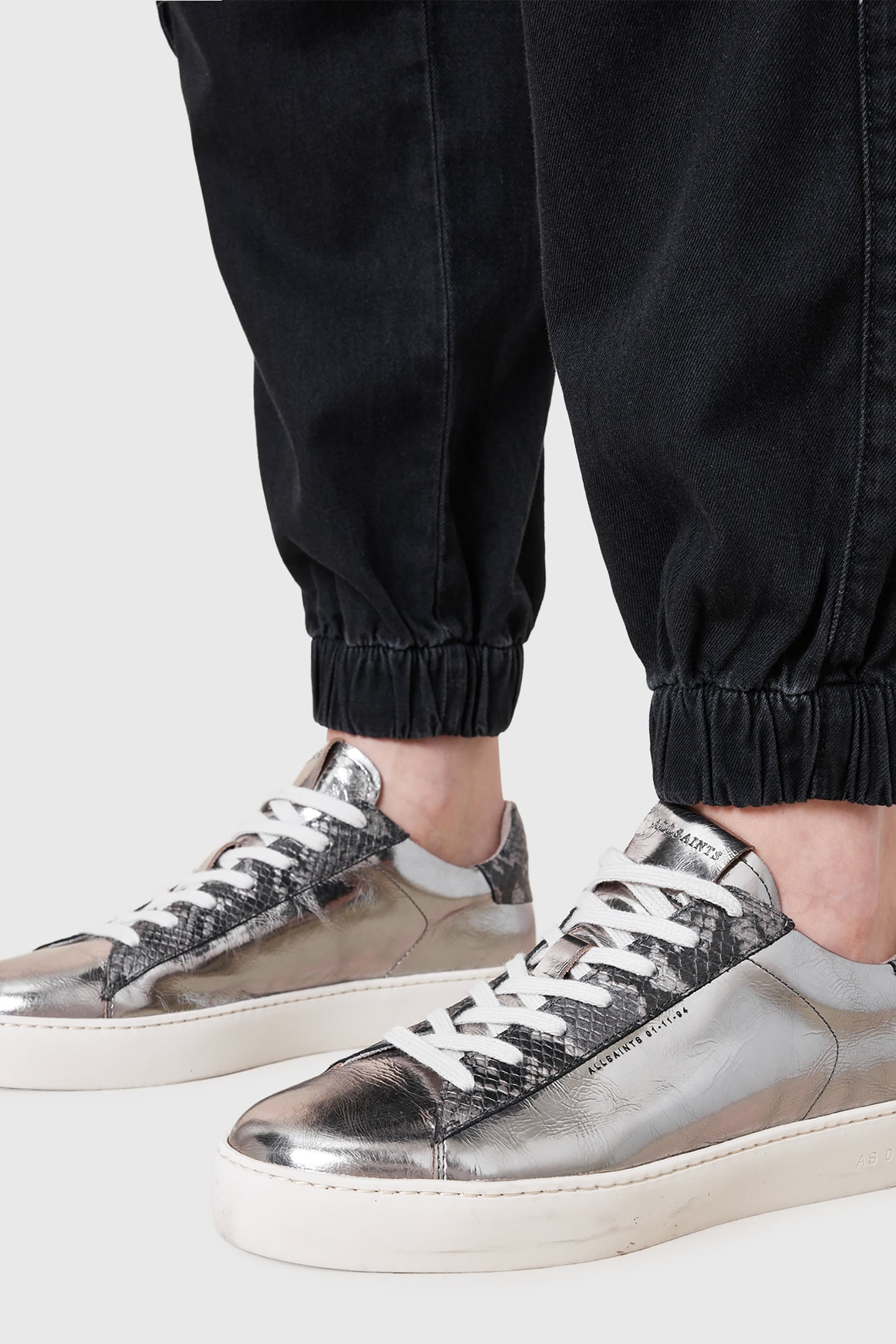 SHANA MET SNEAKER SILVER/GUNMETAL 7