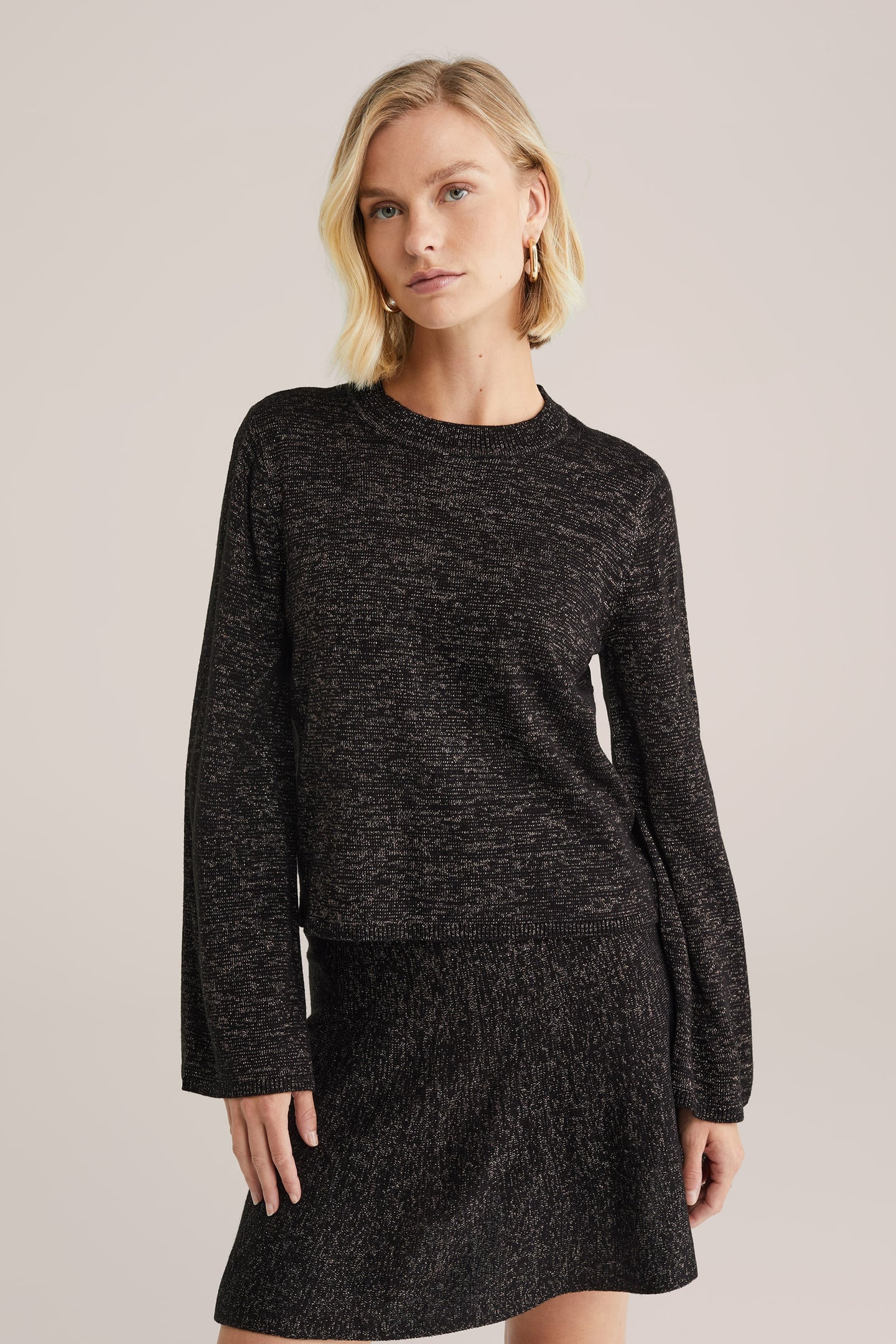 KNITTED PULLOVER BLACK 1
