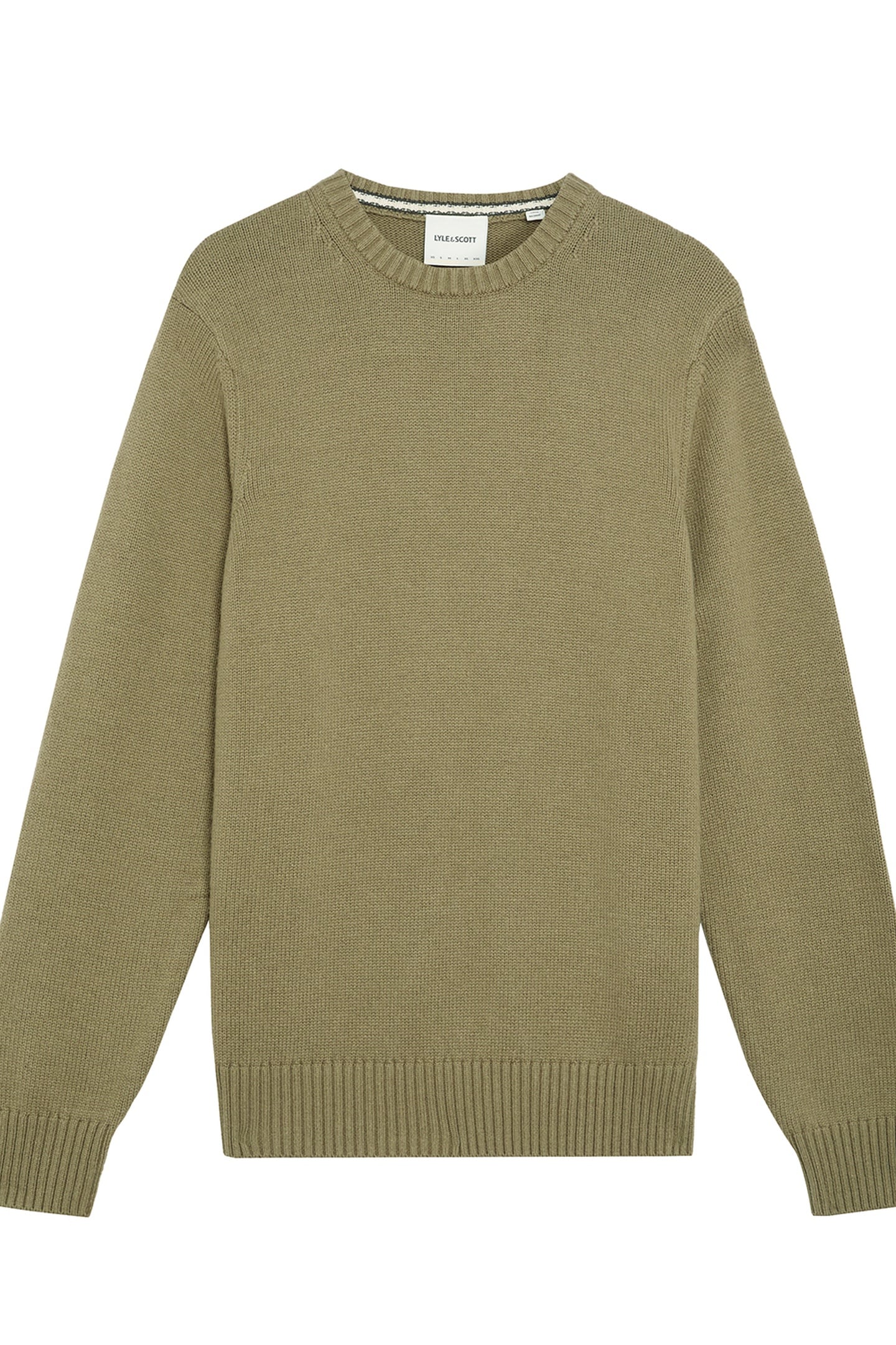 MILITARY CREW NECK JUMPER DUSKY GREEN 4