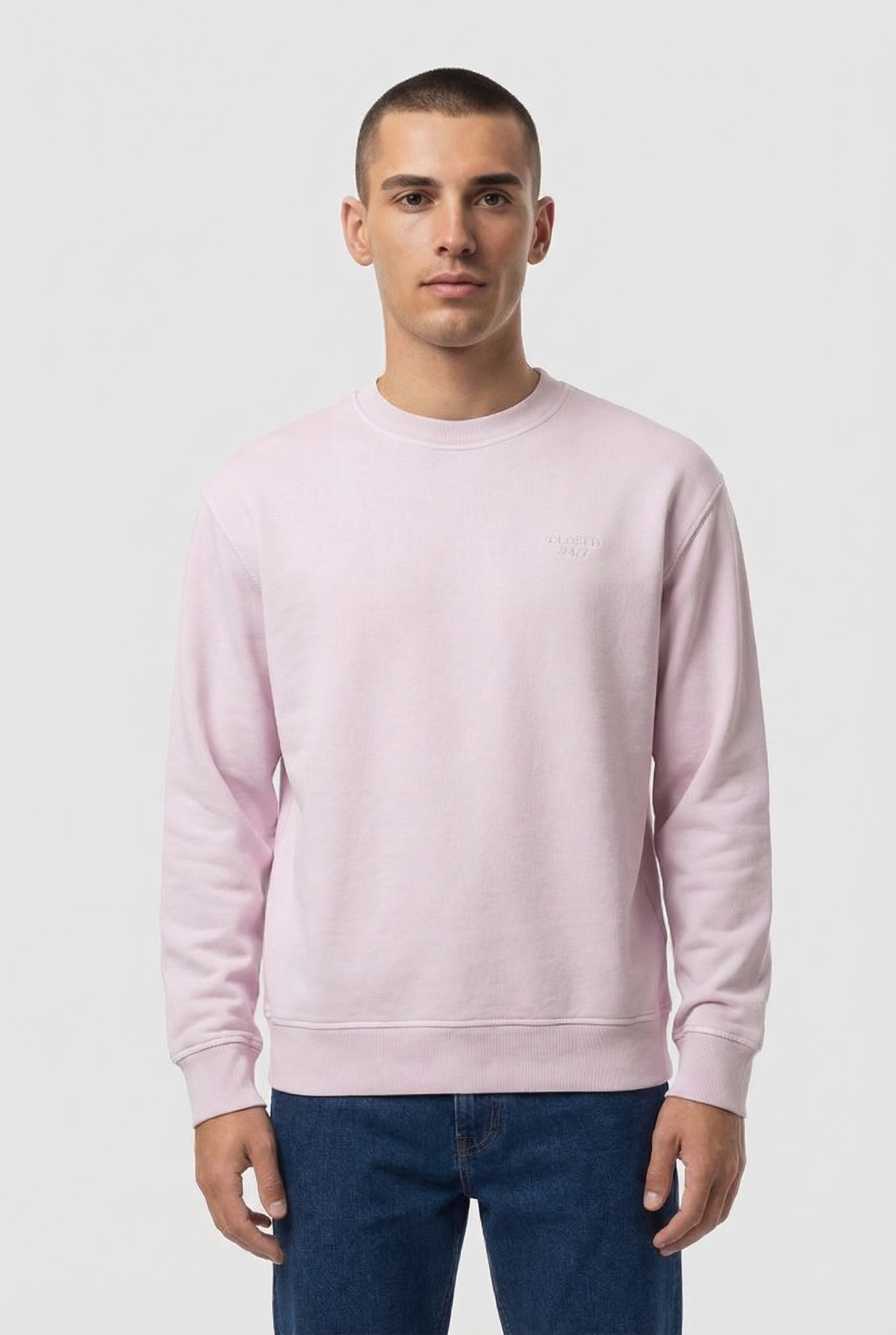 CREW SWEATSHIRT T-SHIRTS DUSTY BLUSH 1