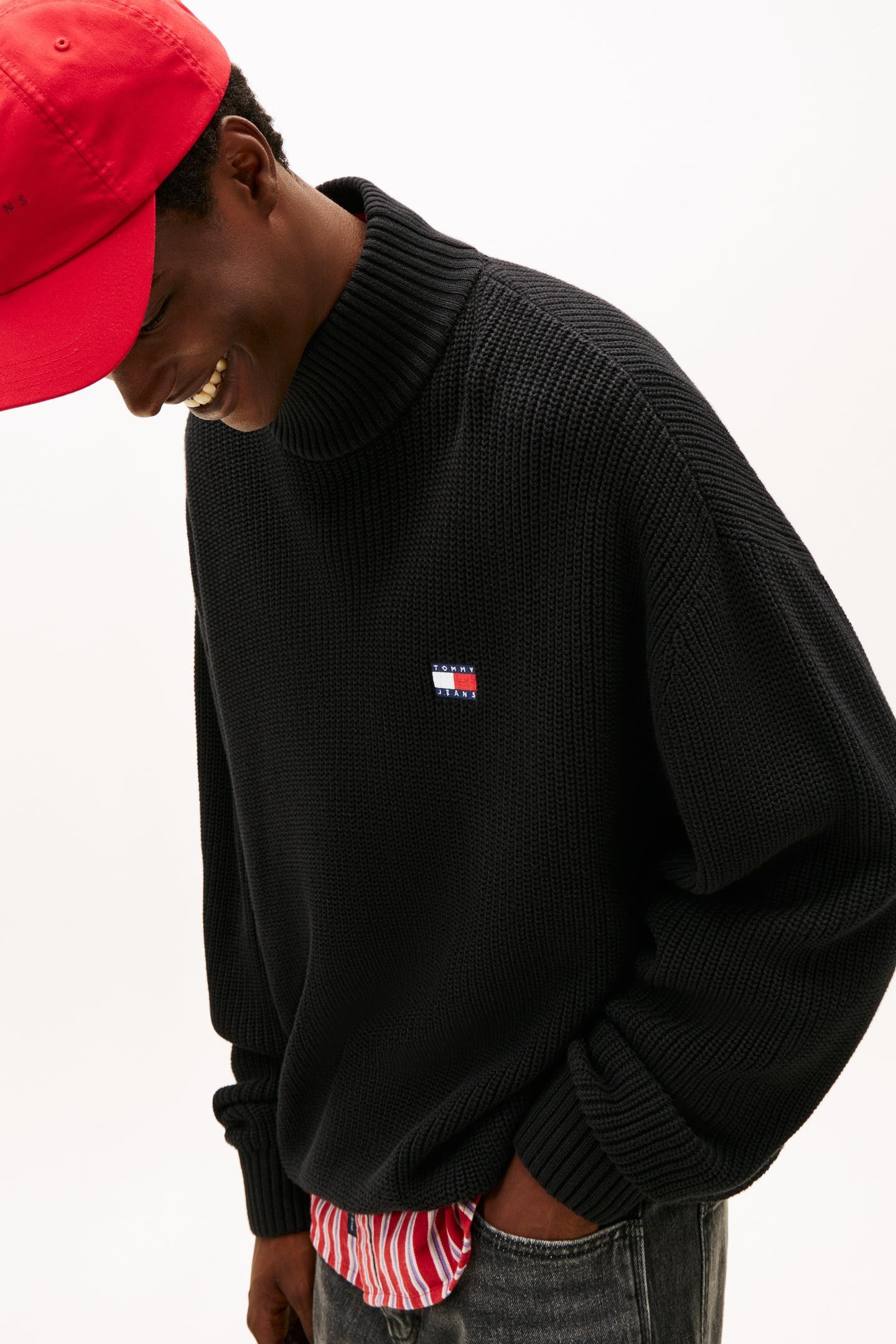 90S MOCK NECK HALF ZIP BLACK 3