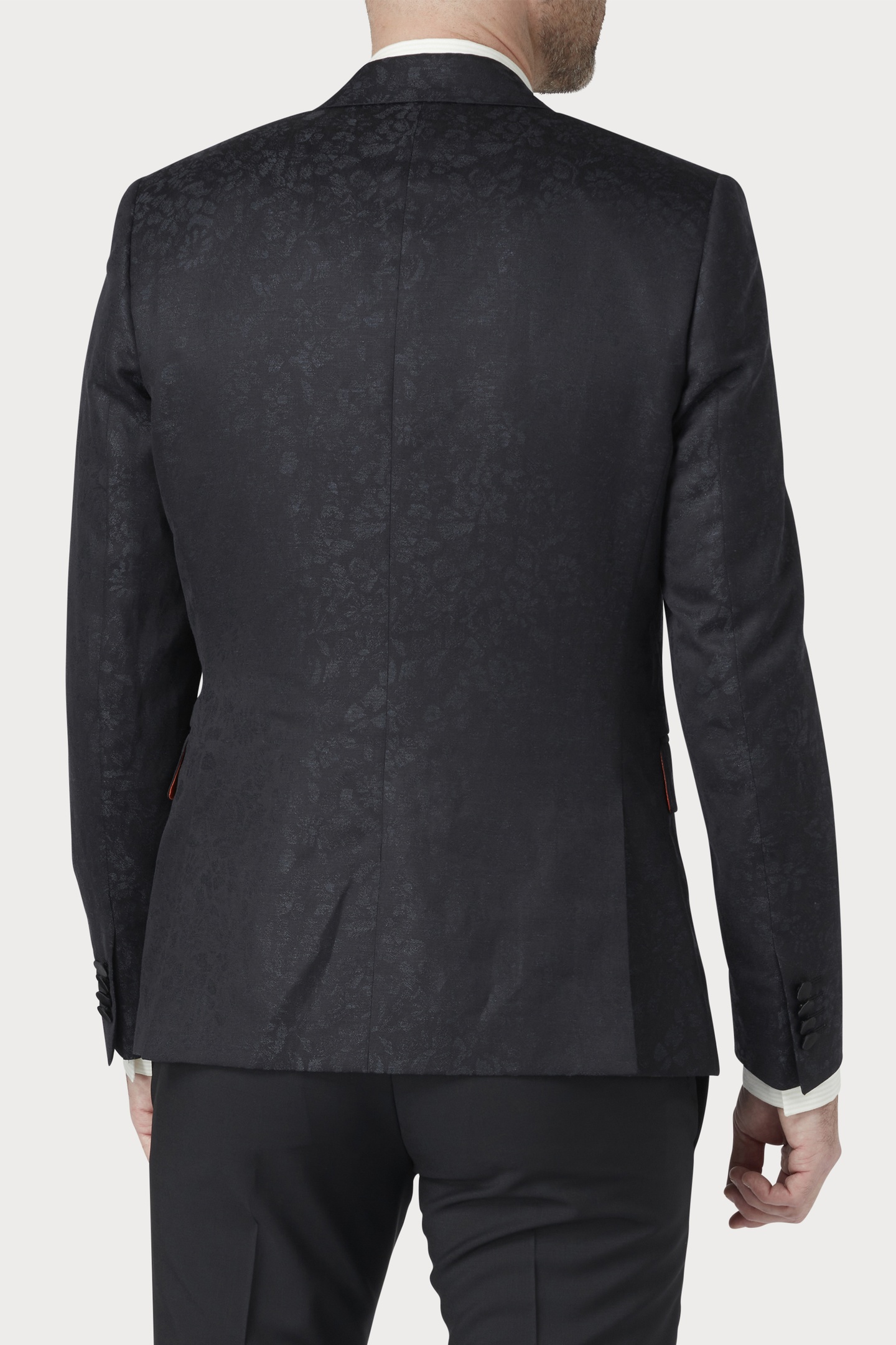 EVENING 1BTN JACKET BLACK MELANGE 2