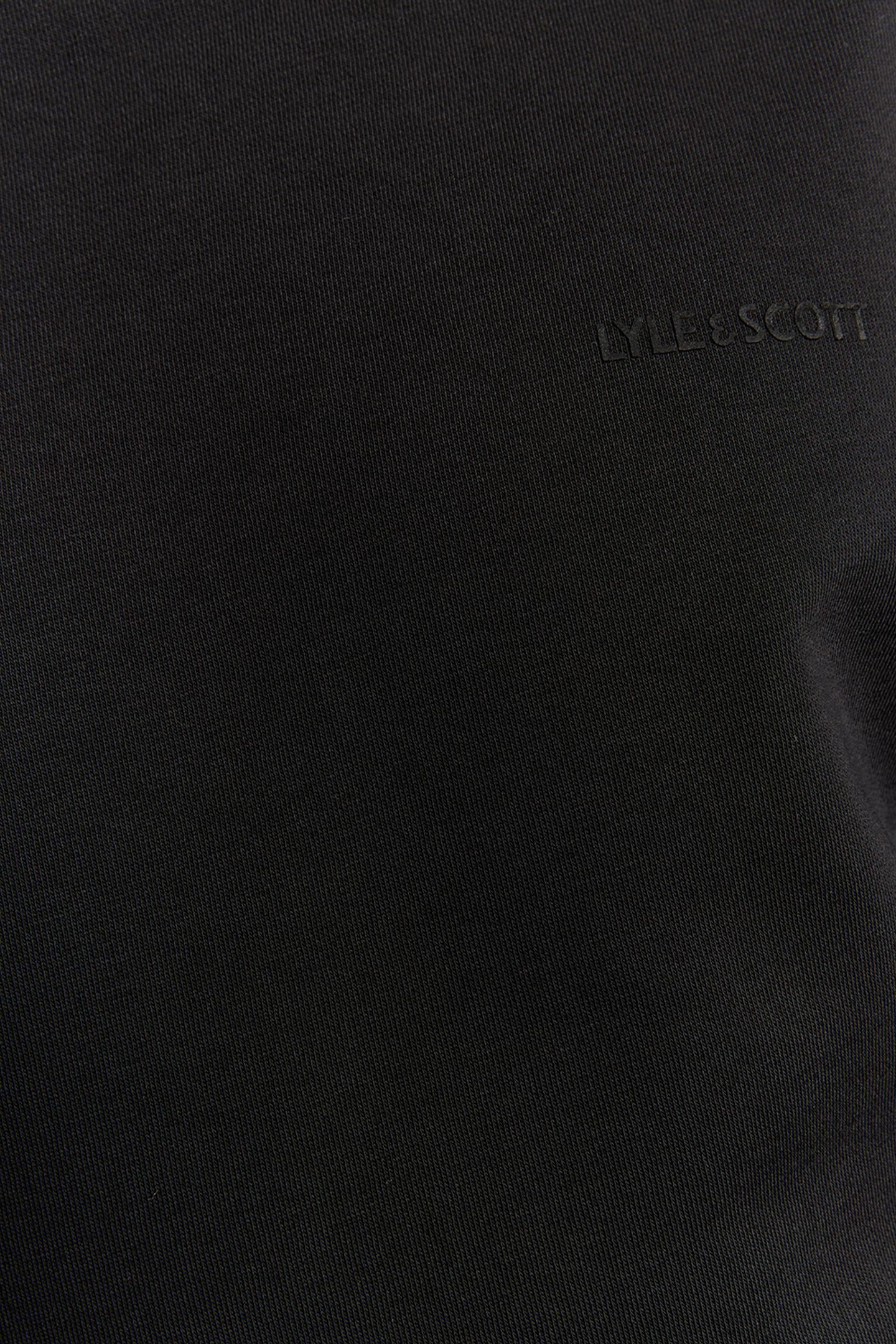 LOGO BRUSHBACK CREW NECK JUMPER JET BLACK 6