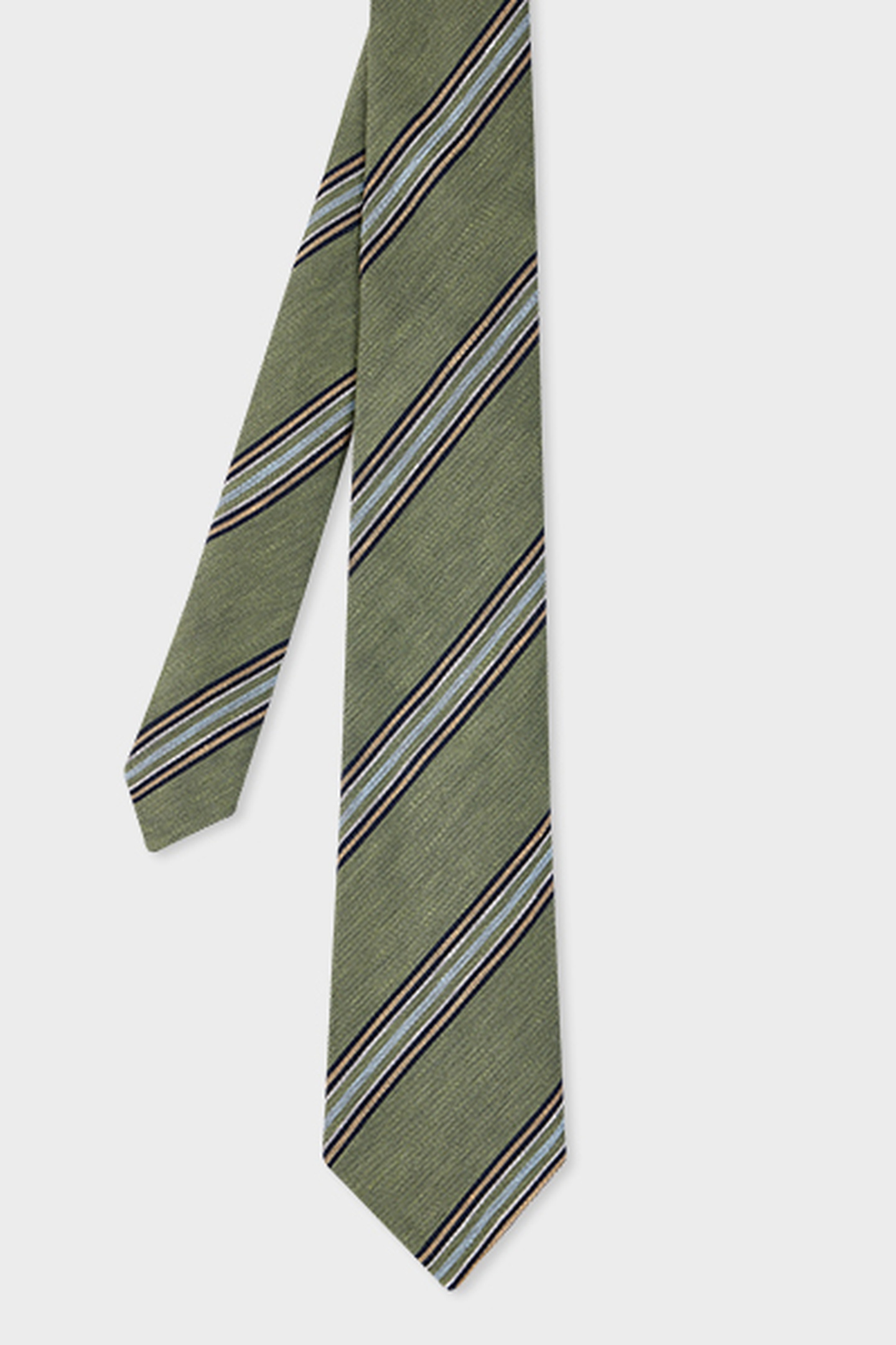 TIE BLOCK STRIPE MILITARY GREEN 3