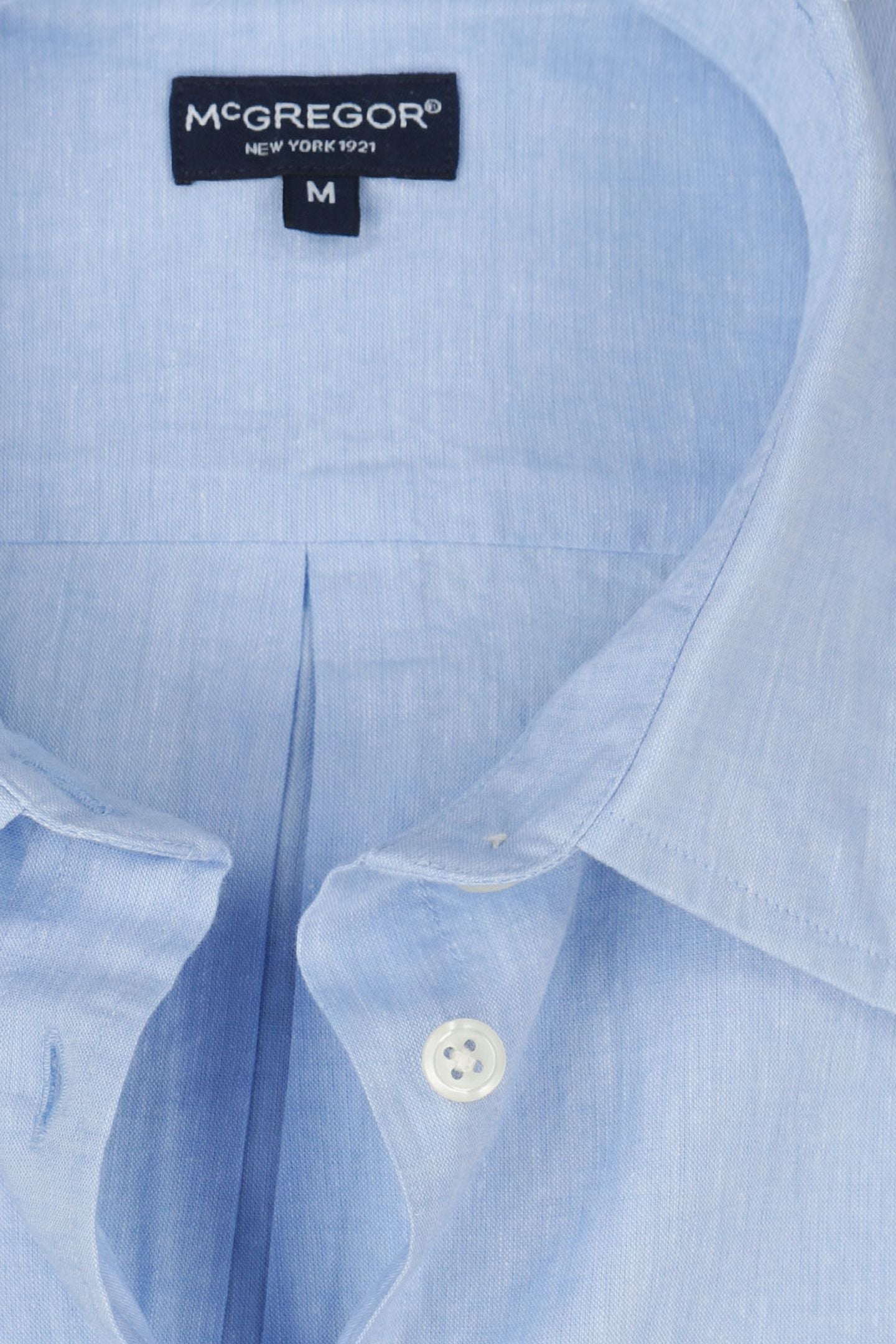 SOLID LINEN BLEND SHIRT LIGHT BLUE 5