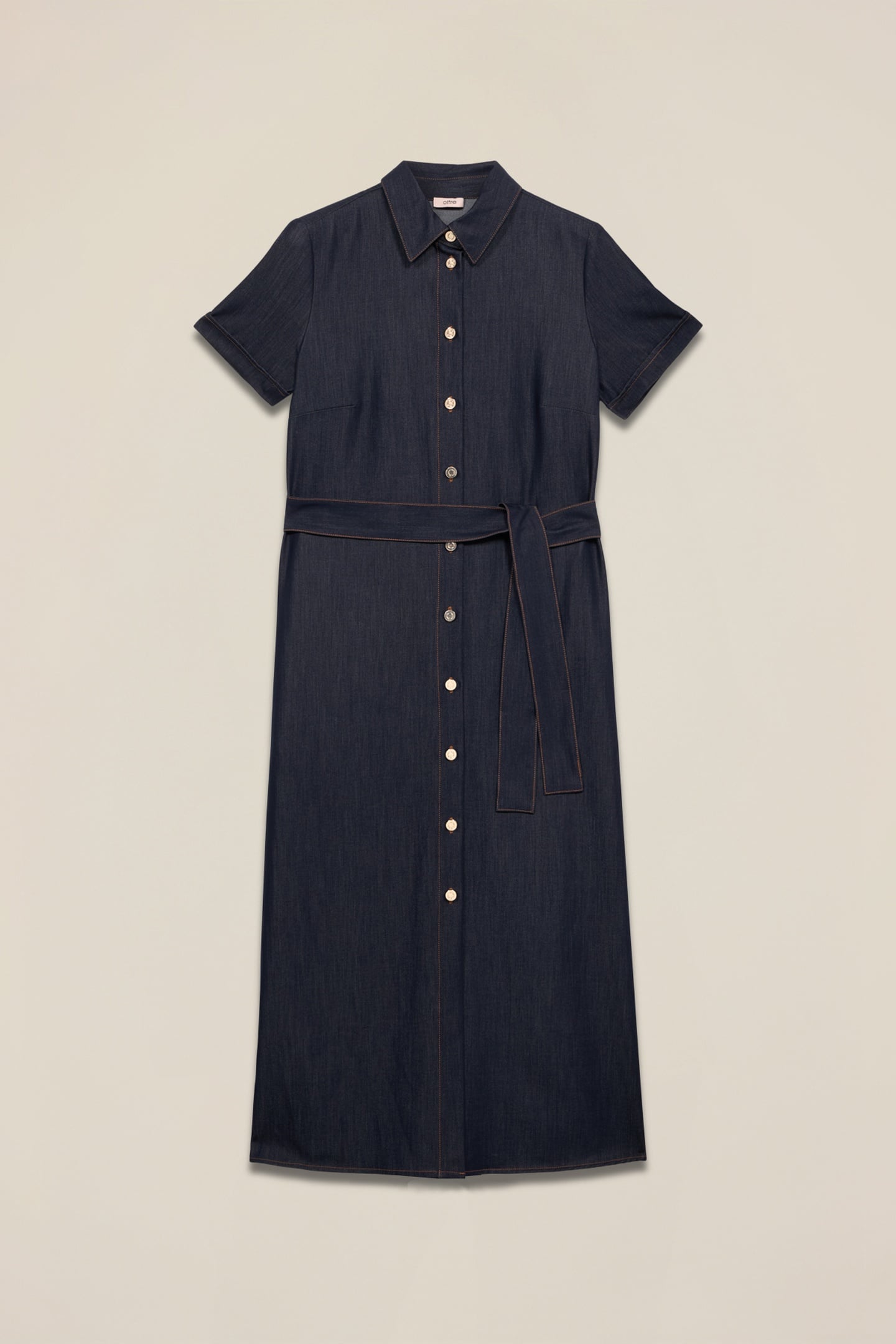 LONG DENIM-EFFECT SHIRTDRESS BLUE 3